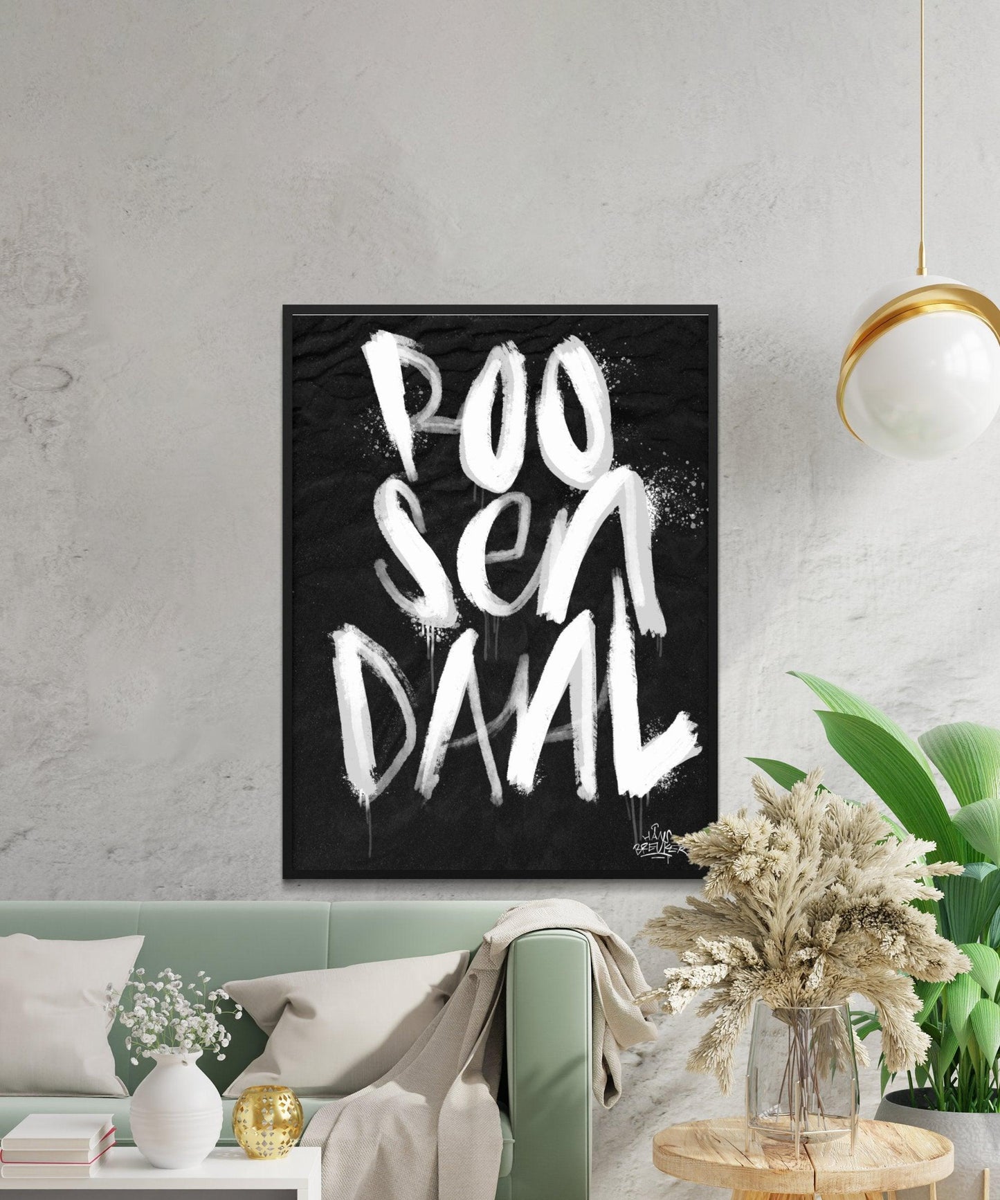 Kalligrafie Poster Roosendaal - Hans Breuker