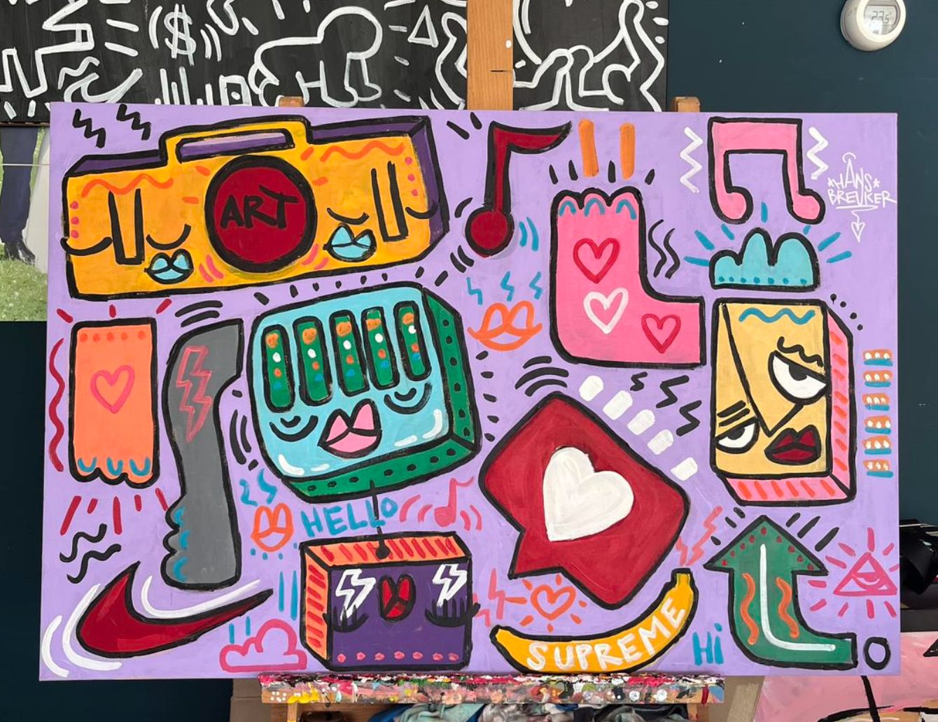 New York Boogie Woogie 90 x 60 cm.