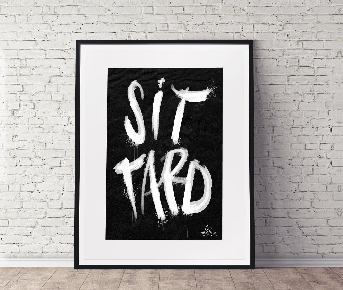 Kalligrafie Poster Sittard - Hans Breuker