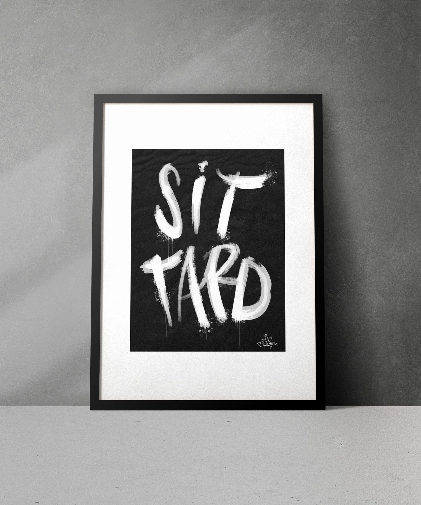 Kalligrafie Poster Sittard - Hans Breuker
