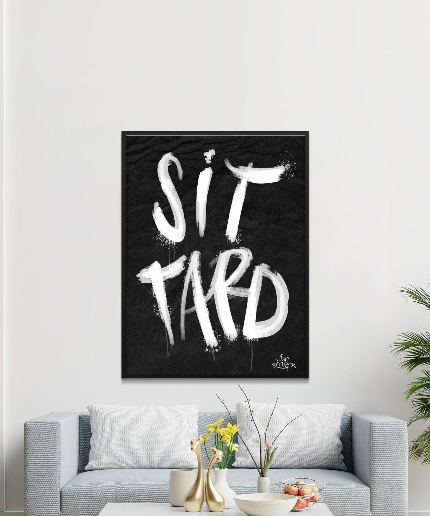 Kalligrafie Poster Sittard - Hans Breuker