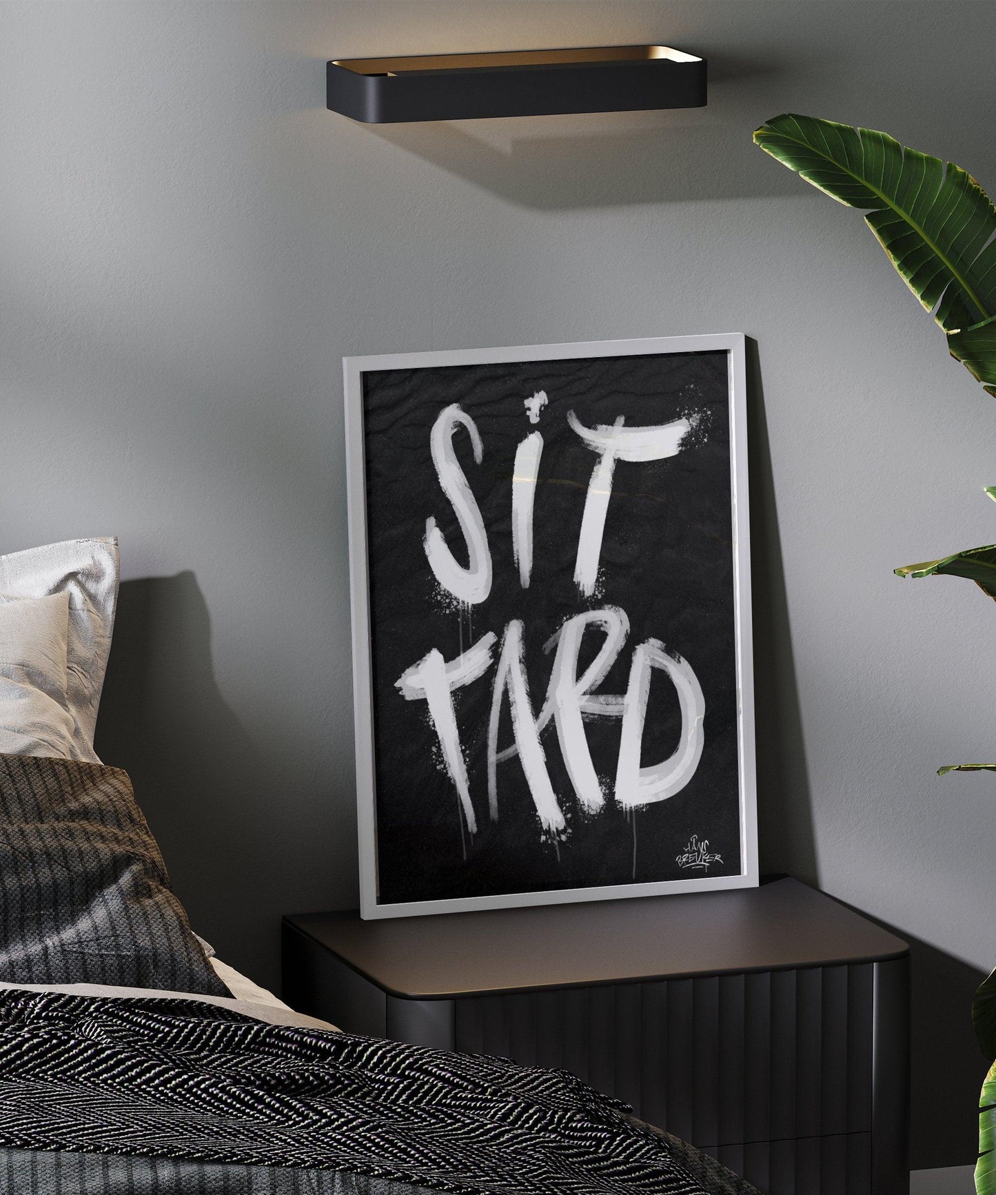 Kalligrafie Poster Sittard - Hans Breuker