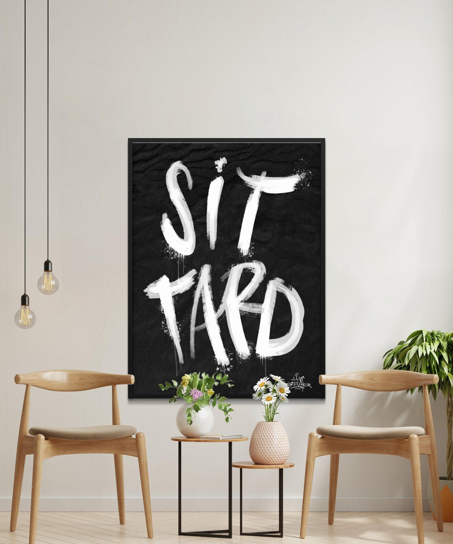 Kalligrafie Poster Sittard - Hans Breuker