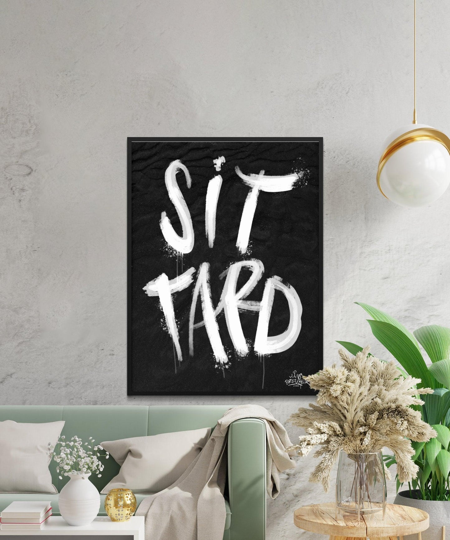 Kalligrafie Poster Sittard - Hans Breuker