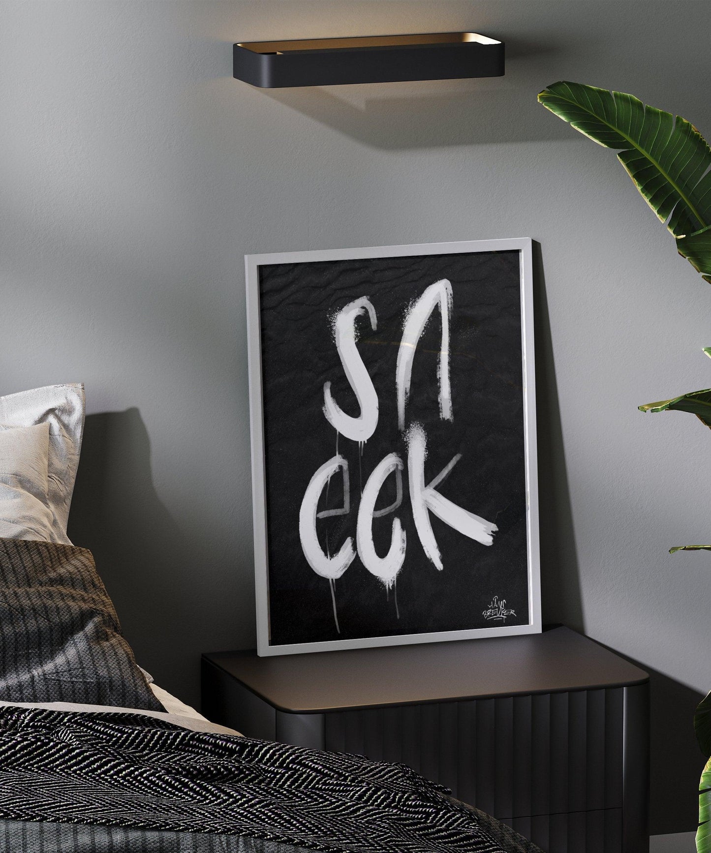 Kalligrafie Poster Sneek - Hans Breuker
