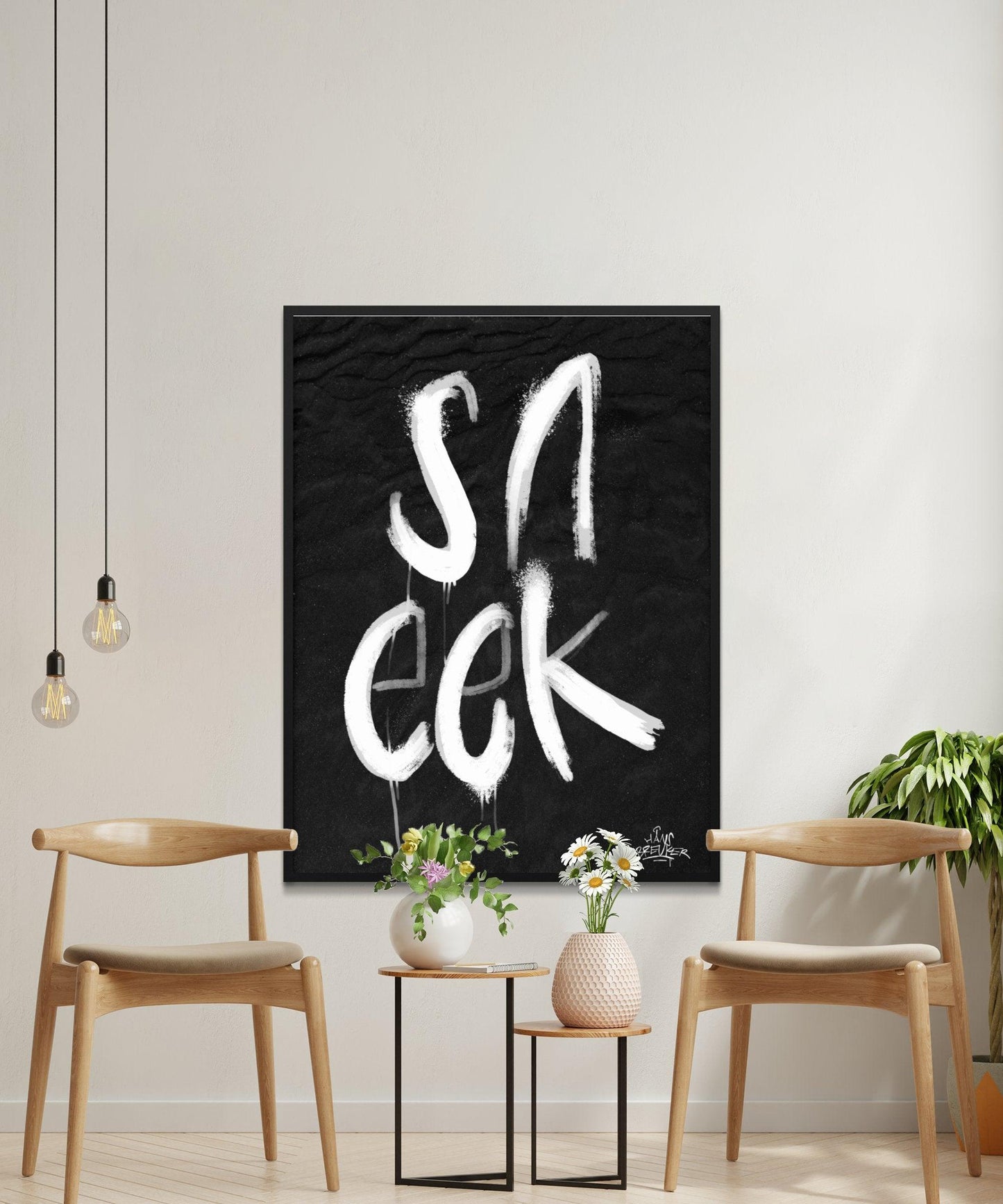Kalligrafie Poster Sneek - Hans Breuker