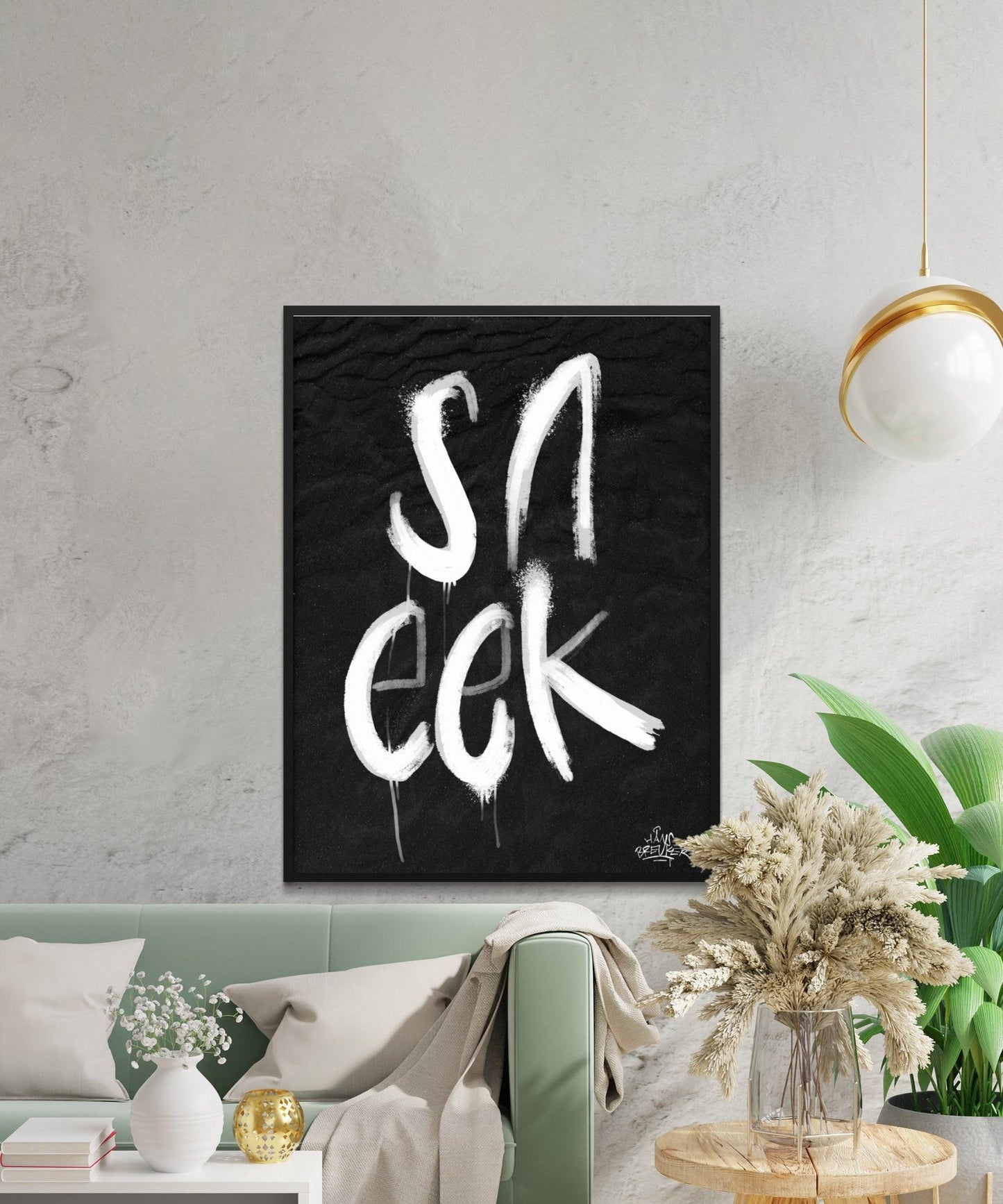 Kalligrafie Poster Sneek - Hans Breuker