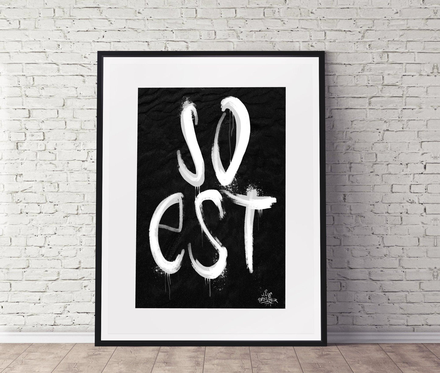 Kalligrafie Poster Soest - Hans Breuker