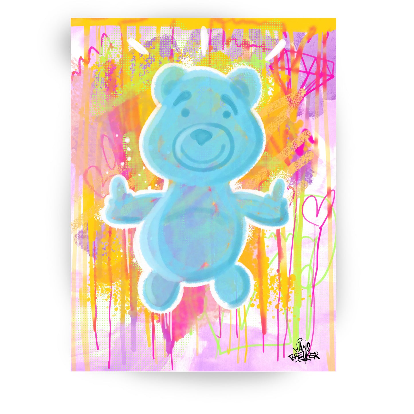 Teddy bear streetart