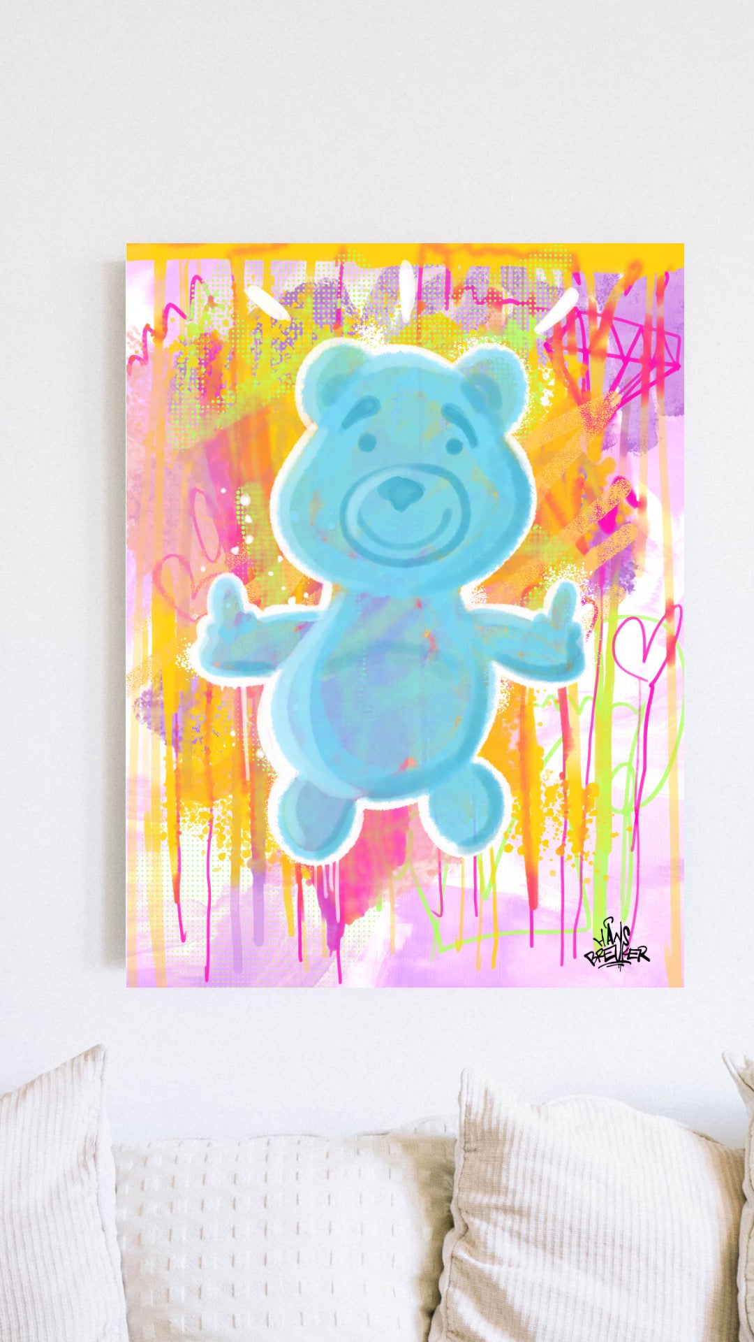 Teddy bear streetart
