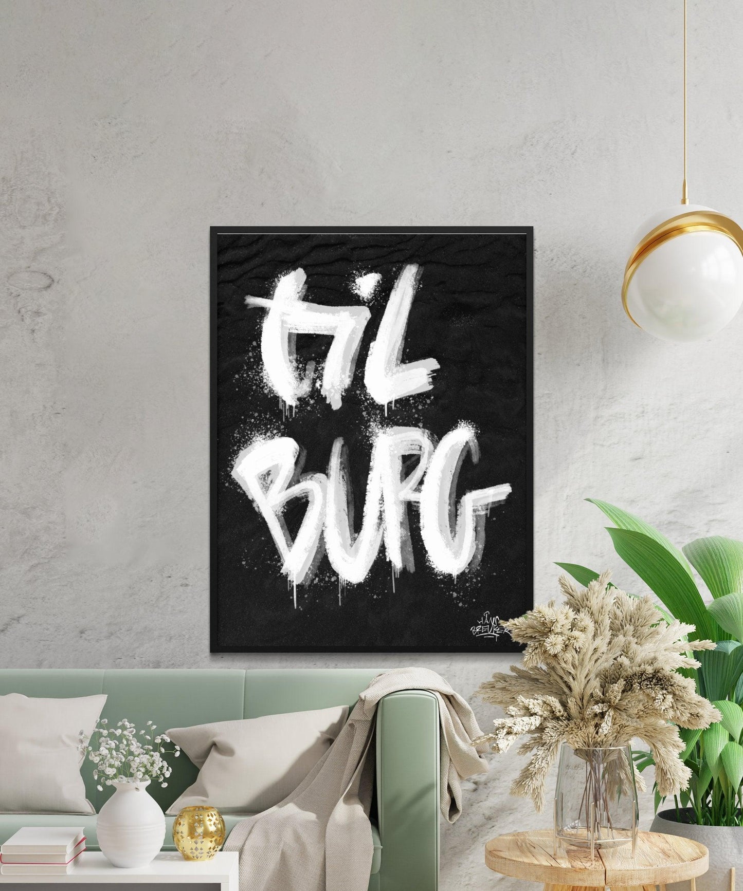 KopiKalligrafie Poster Tilburg - Hans Breuker