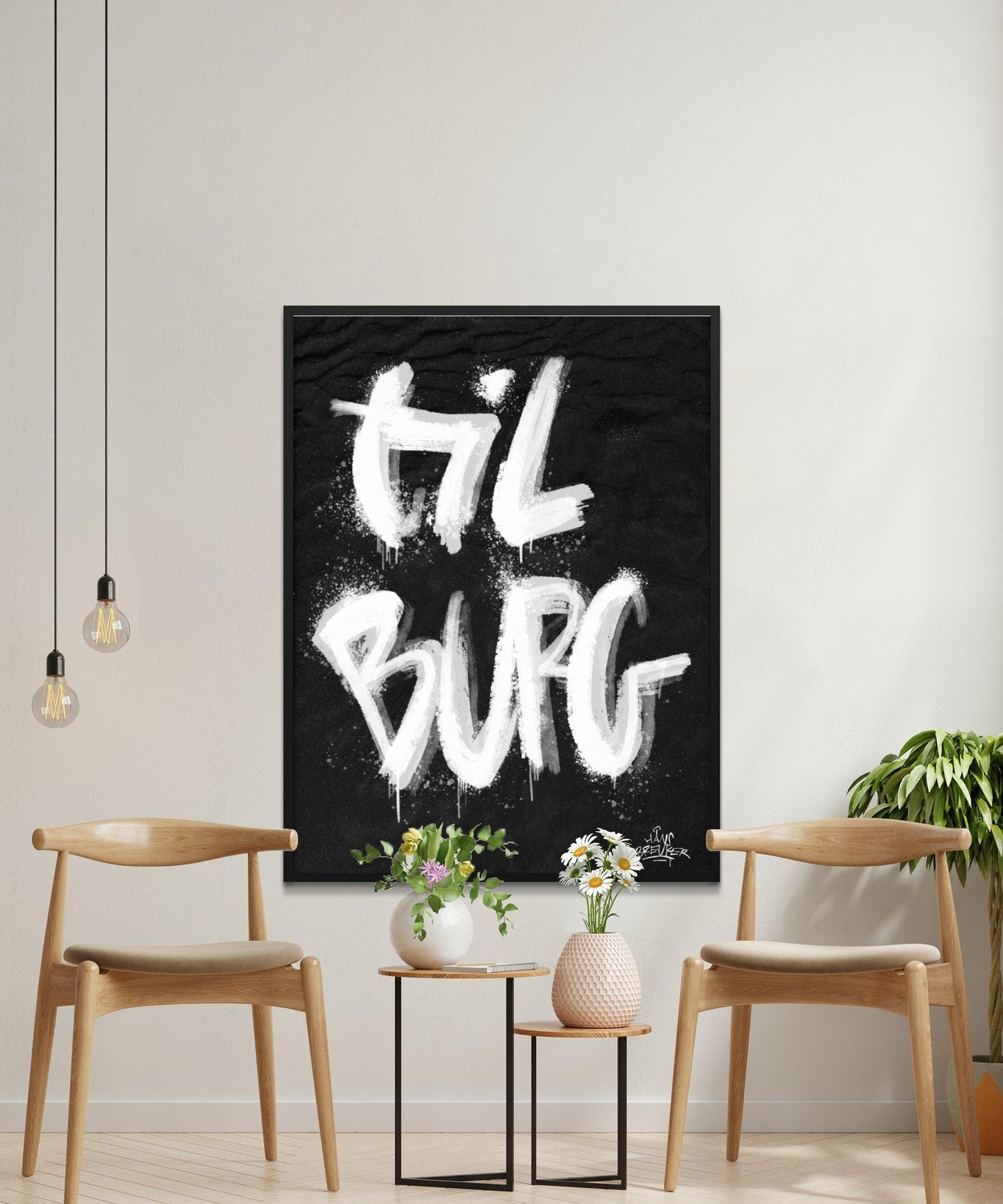 KopiKalligrafie Poster Tilburg - Hans Breuker