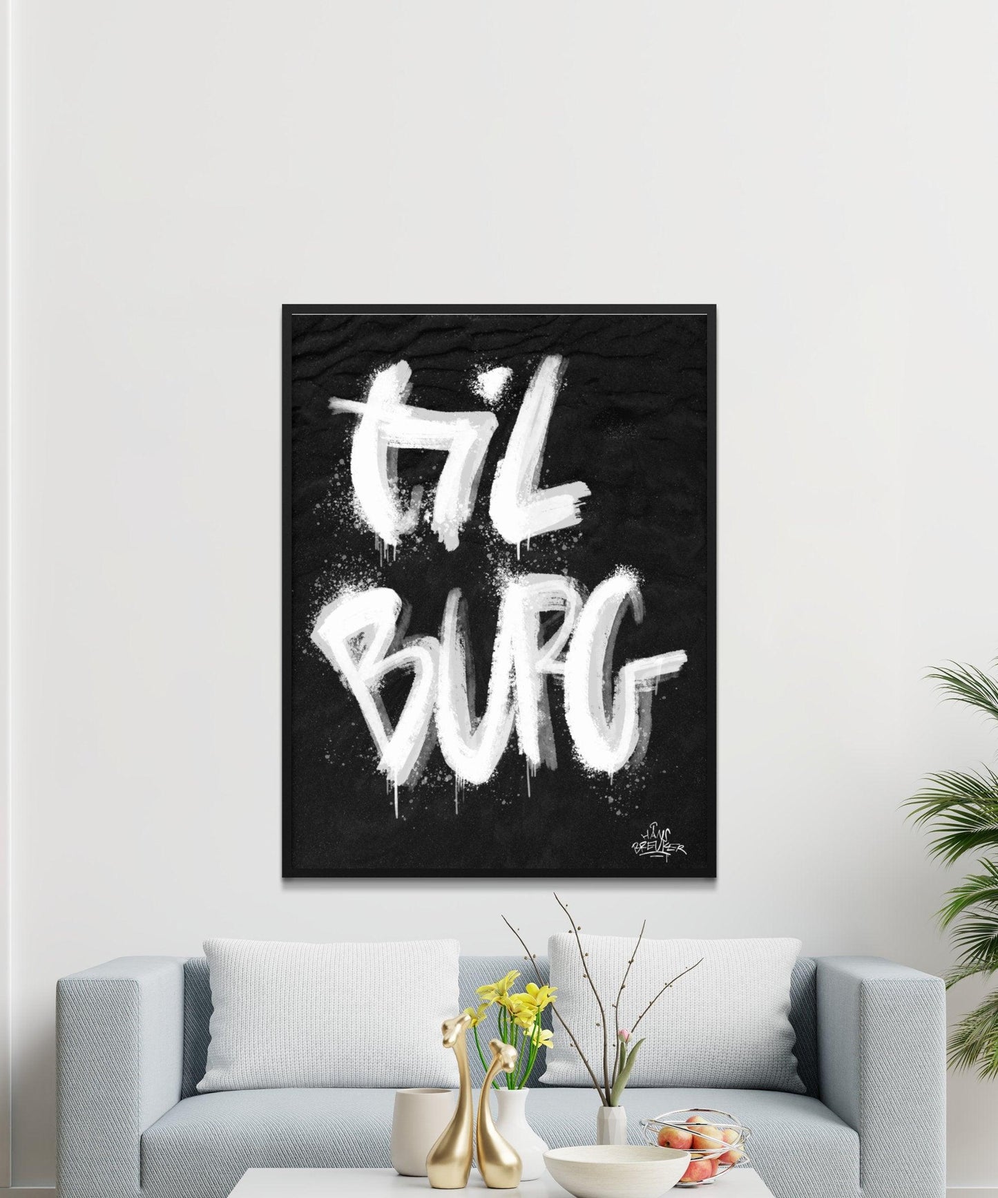 KopiKalligrafie Poster Tilburg - Hans Breuker