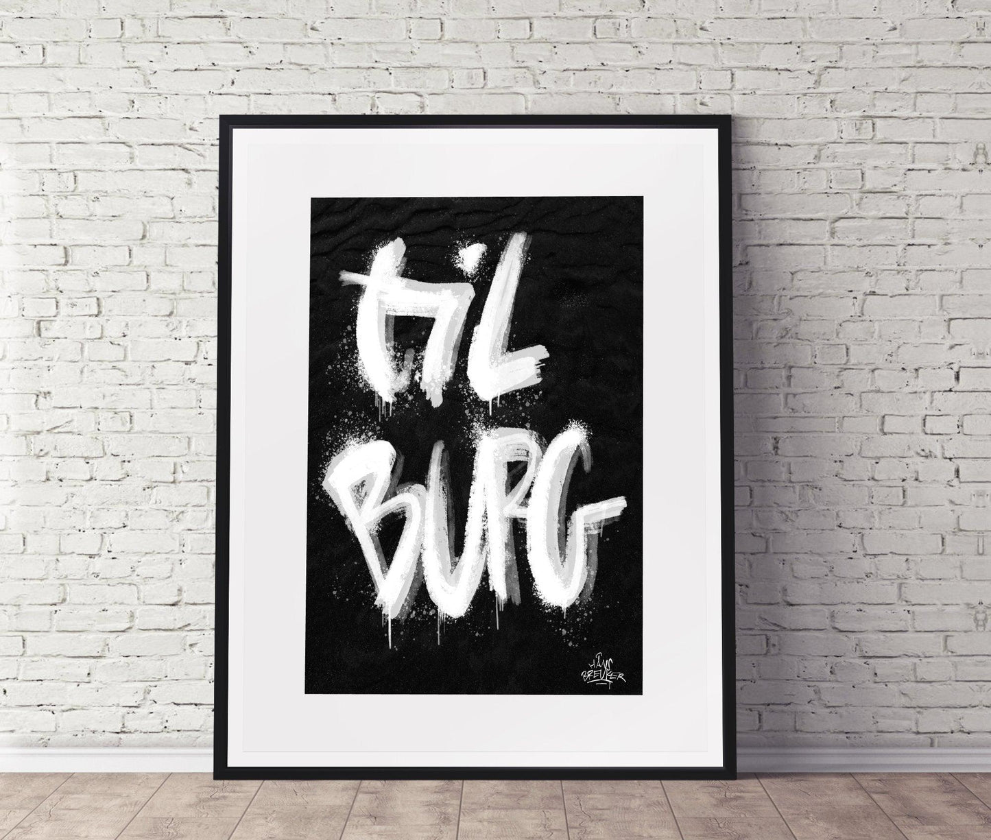 KopiKalligrafie Poster Tilburg - Hans Breuker