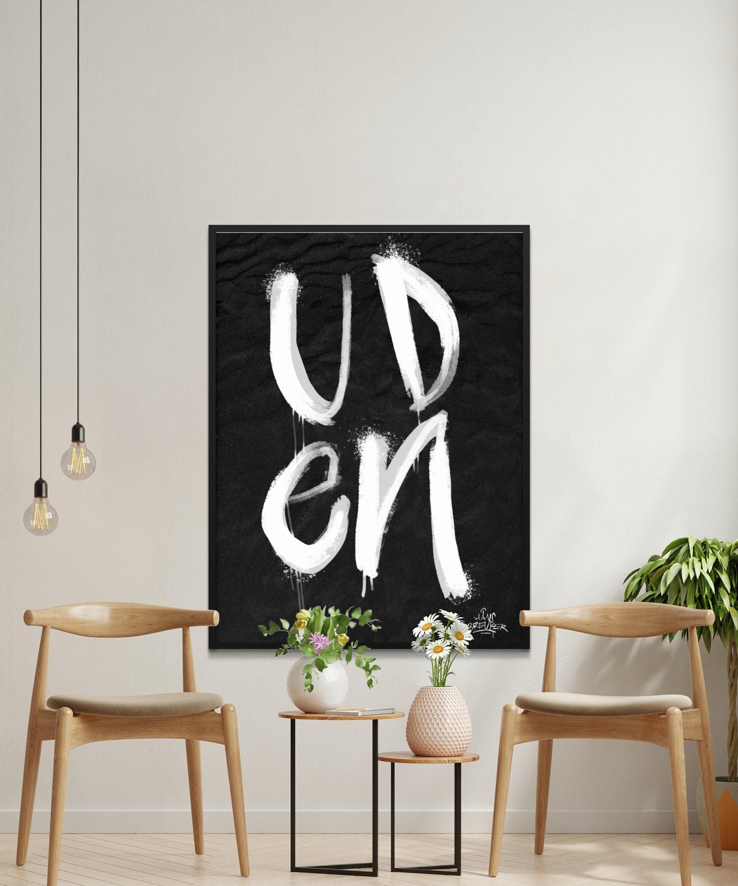 Kalligrafie Poster Uden - Hans Breuker