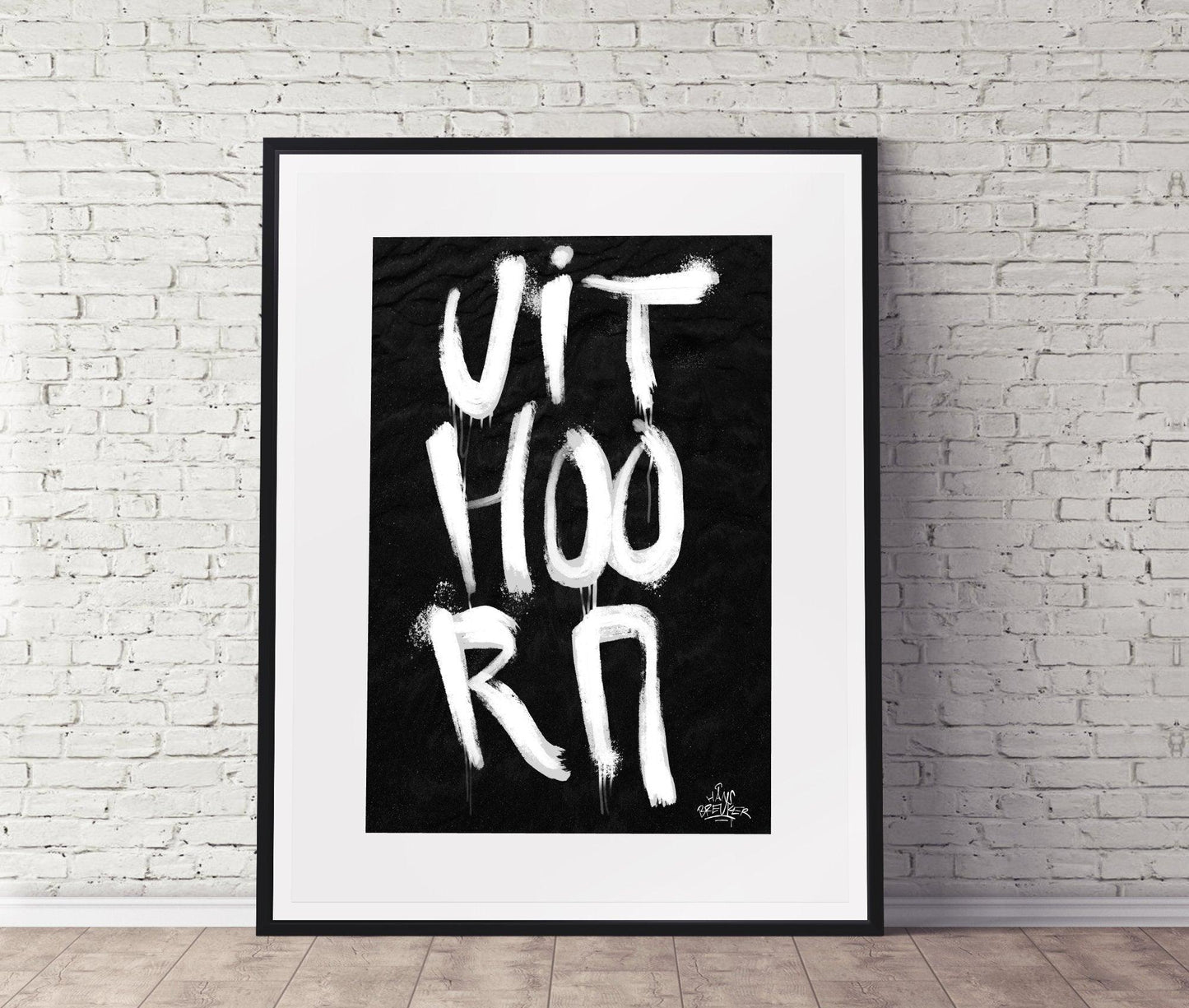 Kalligrafie Poster Uithoorn - Hans Breuker