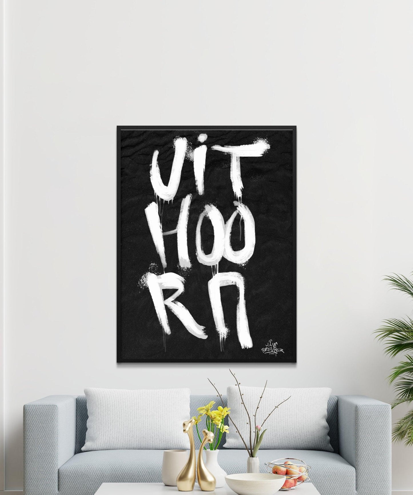 Kalligrafie Poster Uithoorn - Hans Breuker