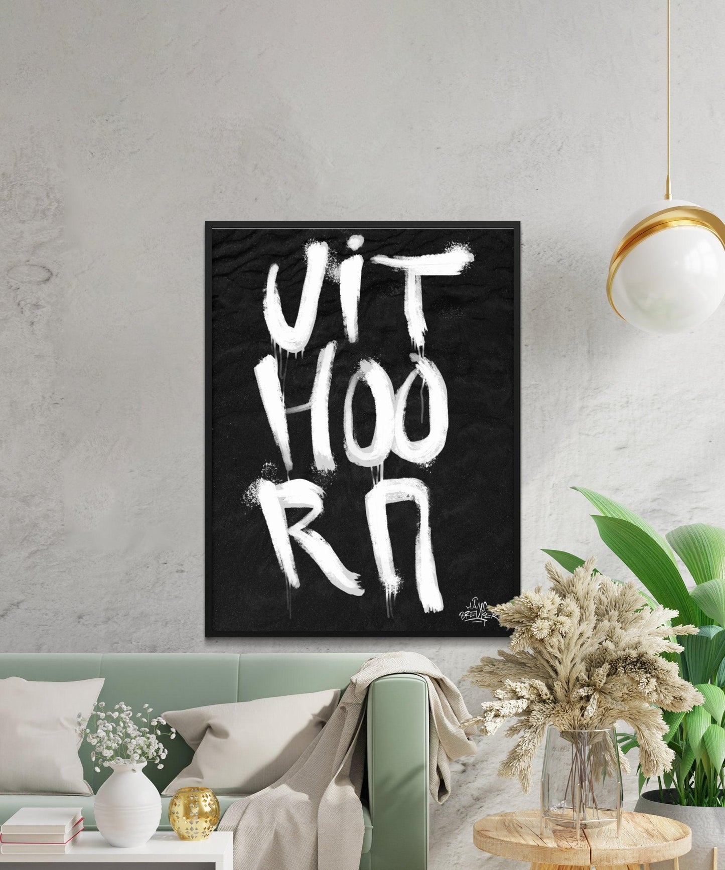 Kalligrafie Poster Uithoorn - Hans Breuker