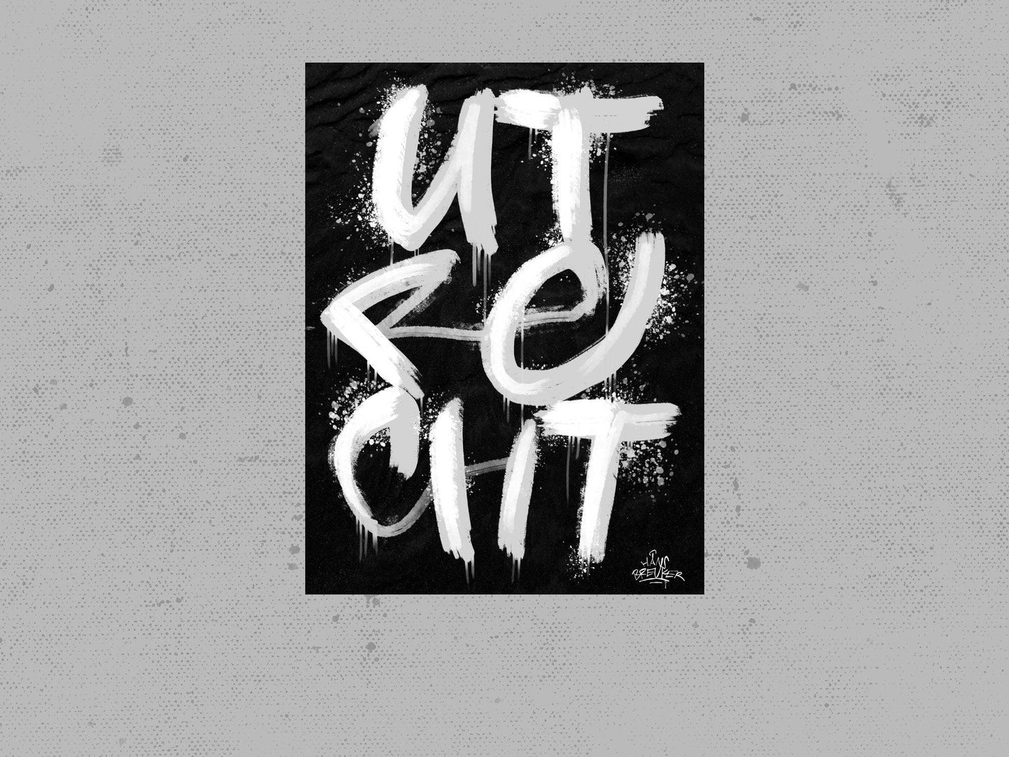 Kalligrafie Poster Utrecht - Hans Breuker