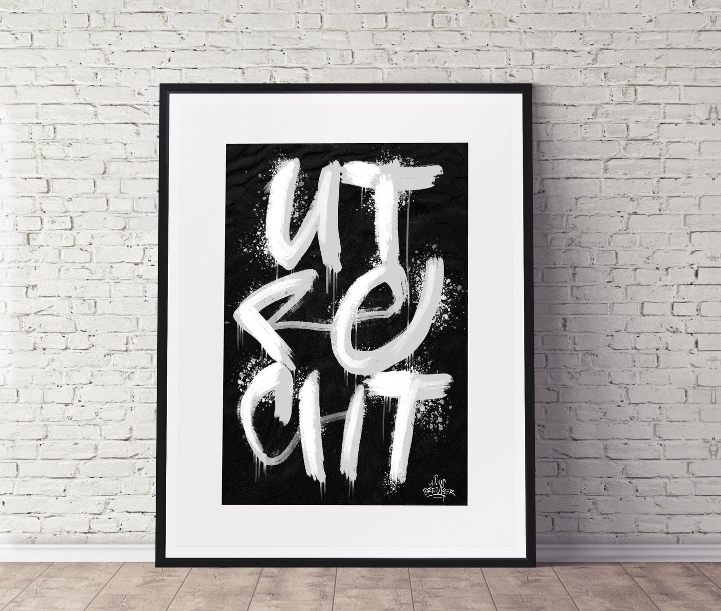 Kalligrafie Poster Utrecht - Hans Breuker