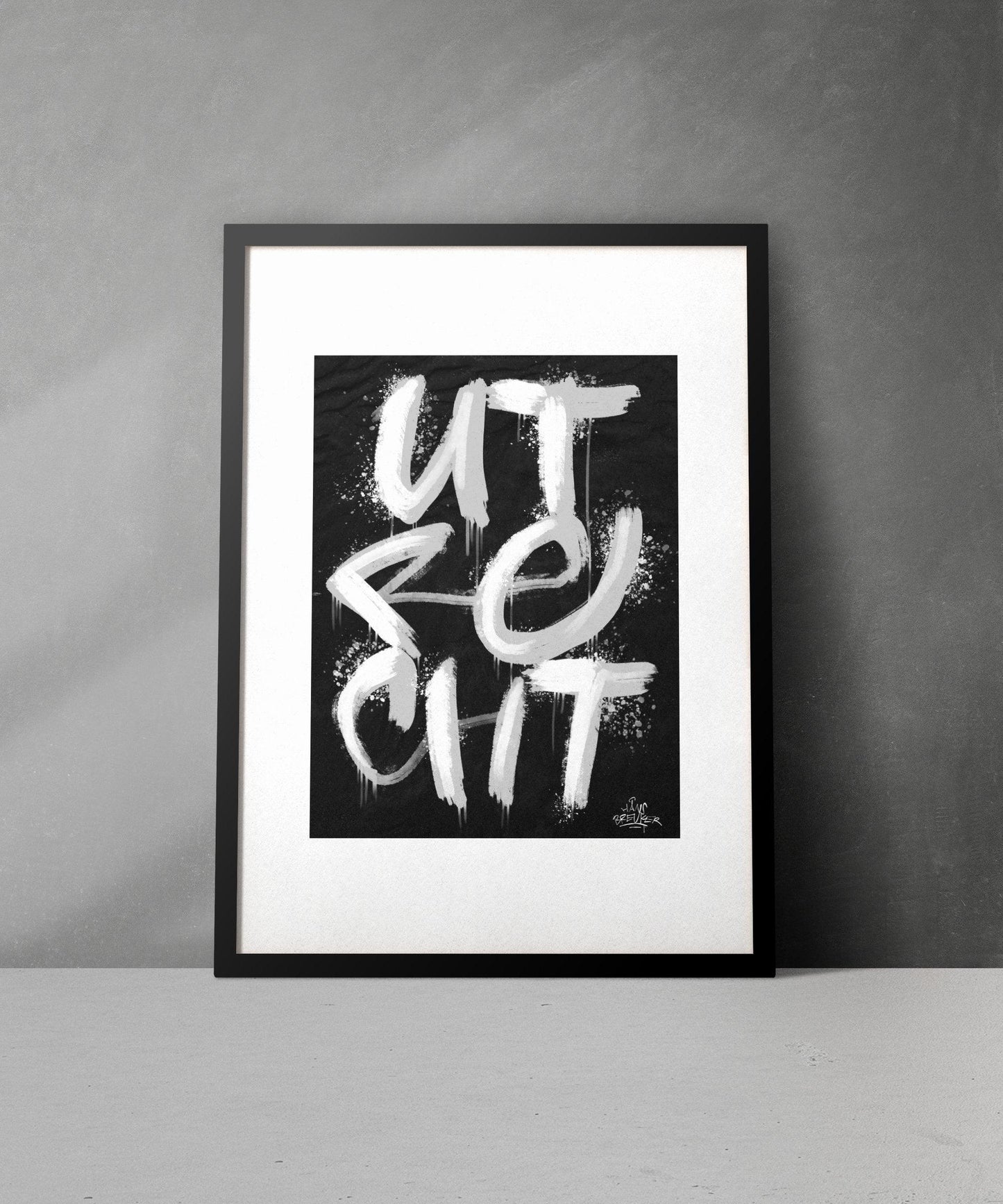 Kalligrafie Poster Utrecht - Hans Breuker