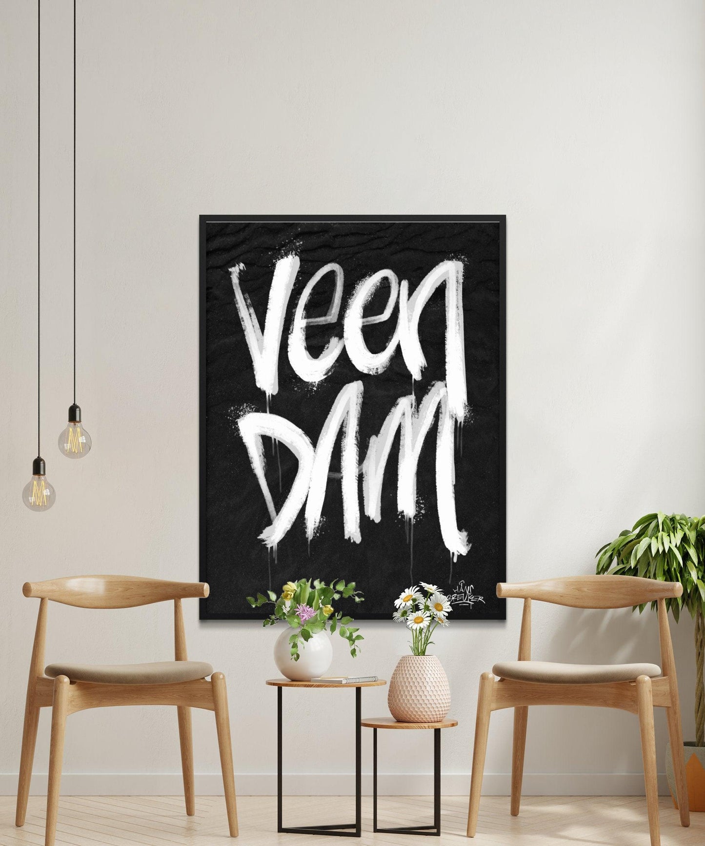 Kalligrafie Poster Veendam - Hans Breuker