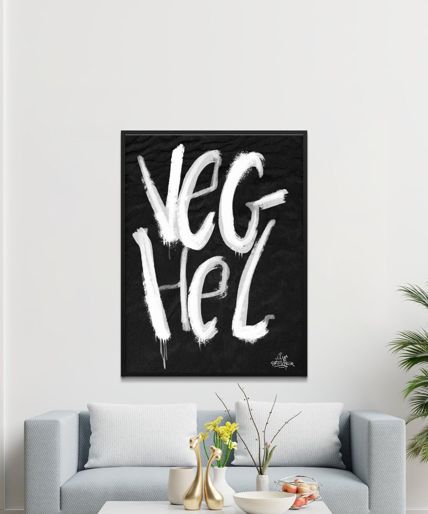 Kalligrafie Poster Veghel - Hans Breuker