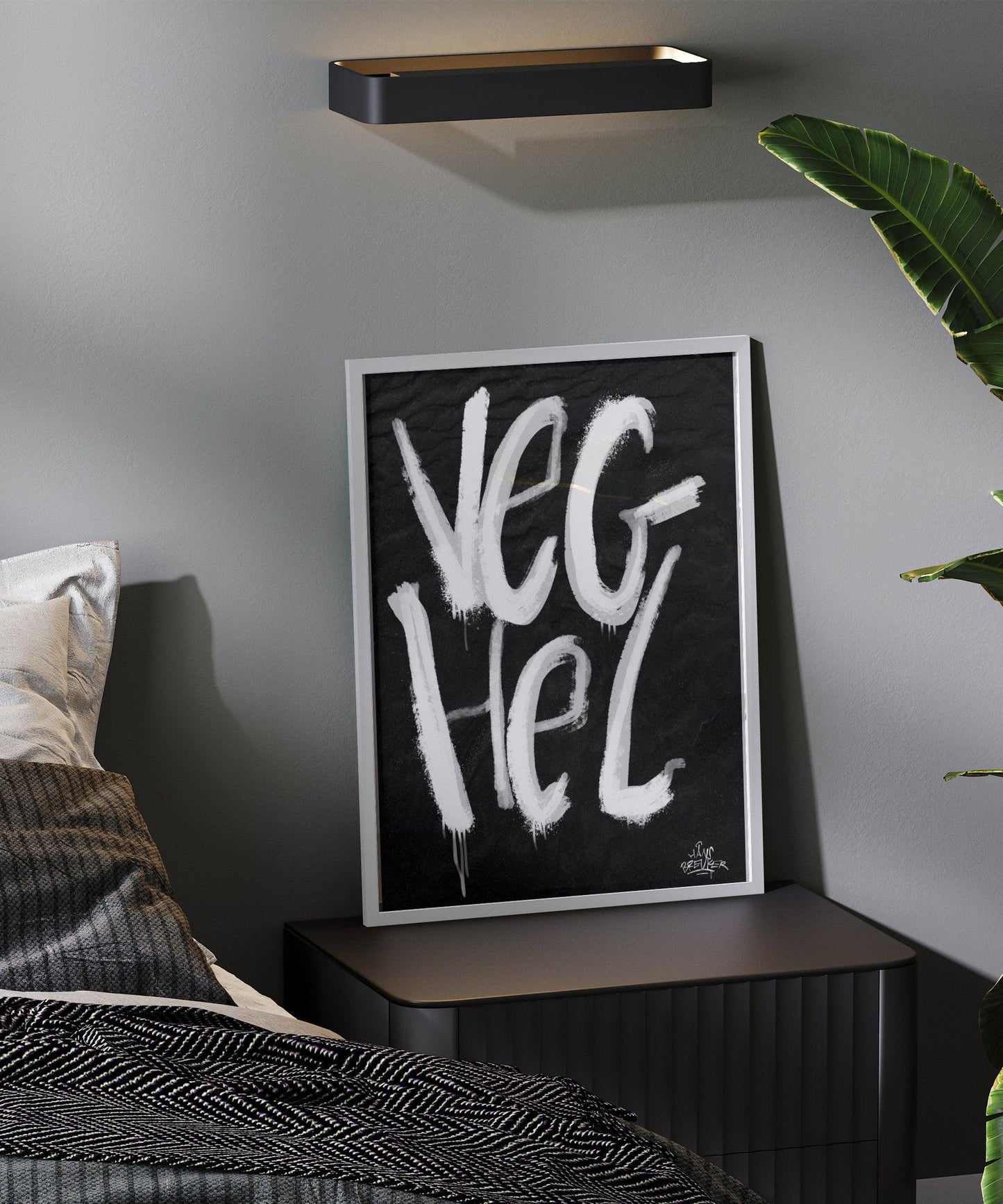 Kalligrafie Poster Veghel - Hans Breuker
