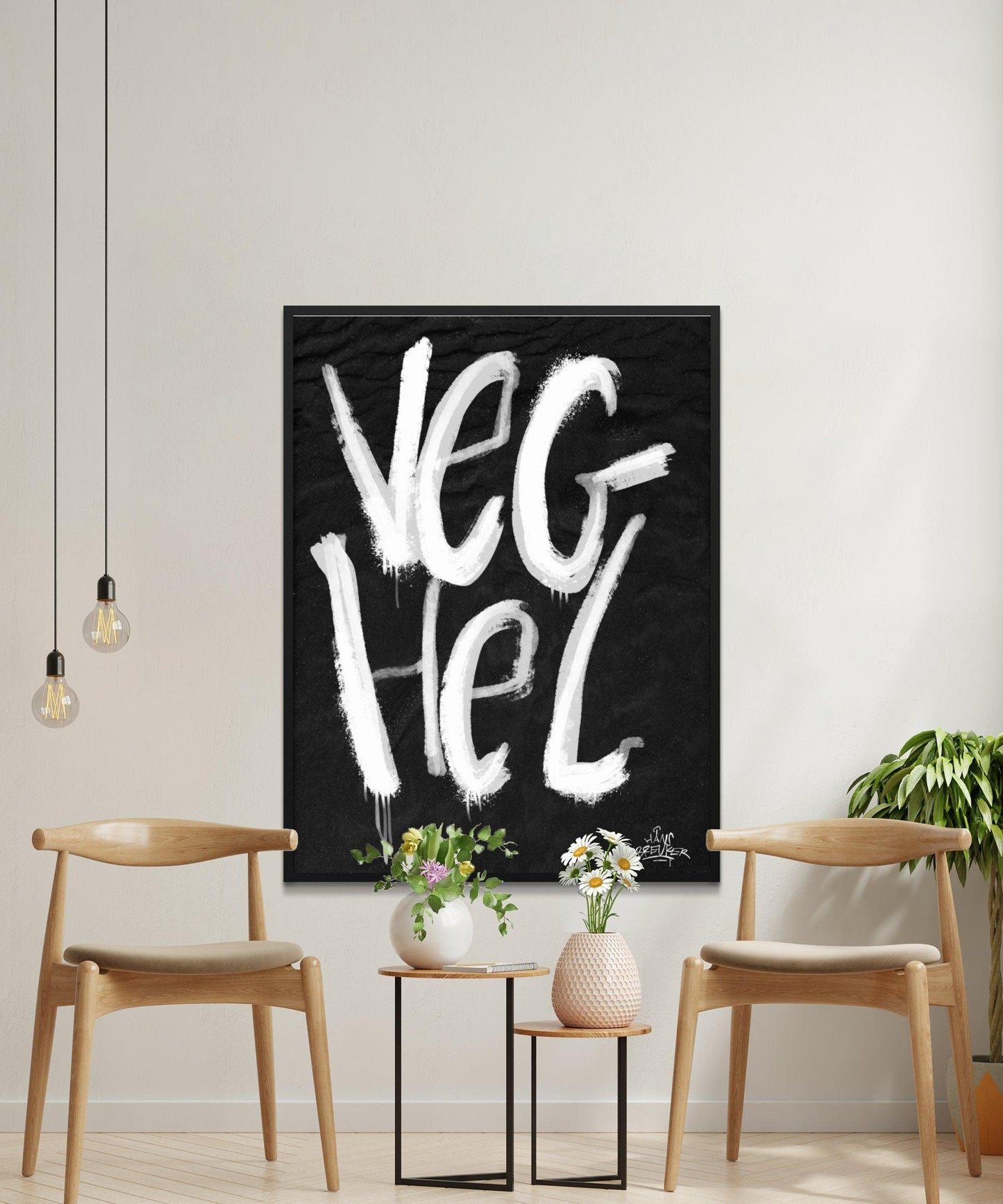 Kalligrafie Poster Veghel - Hans Breuker