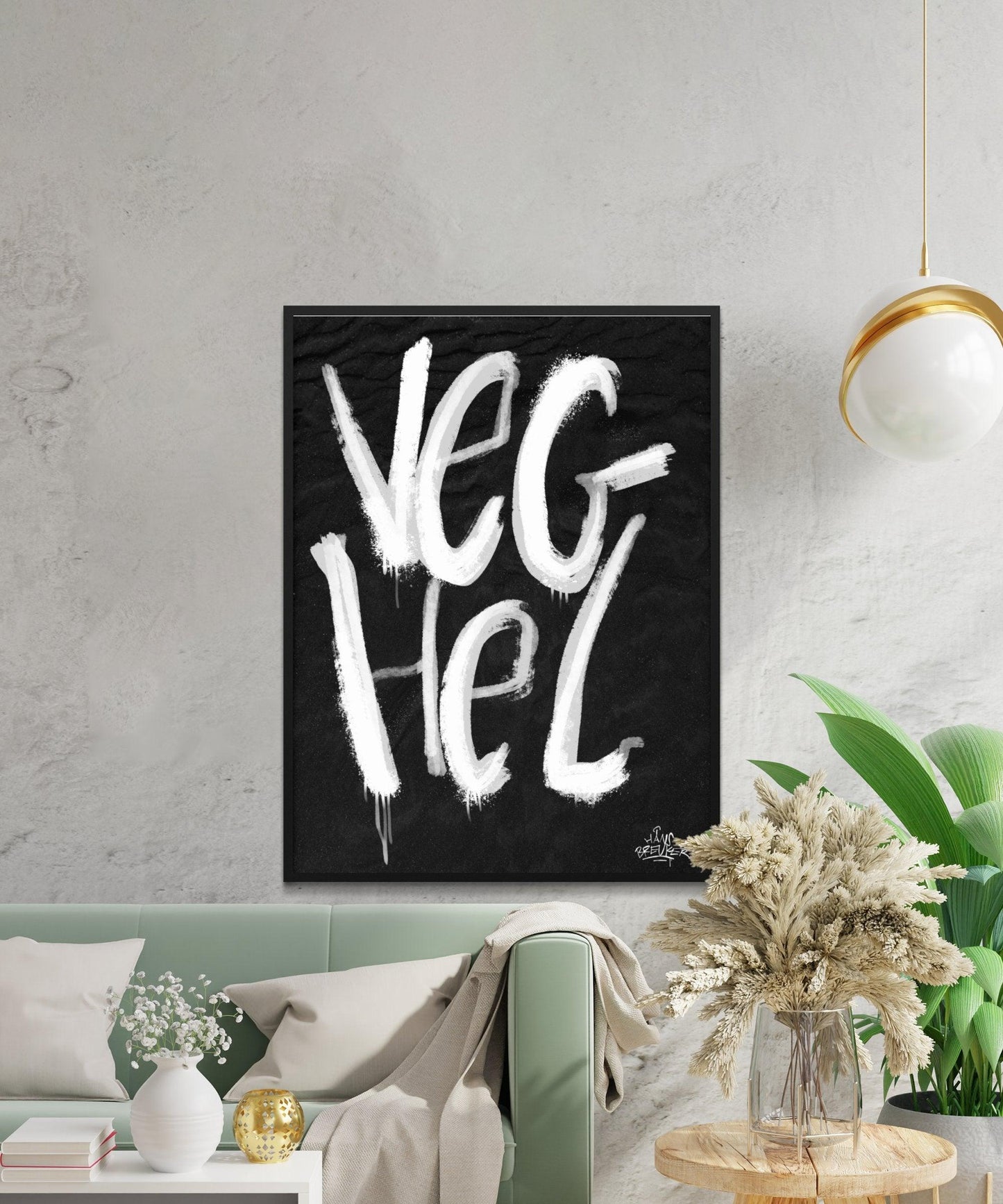 Kalligrafie Poster Veghel - Hans Breuker