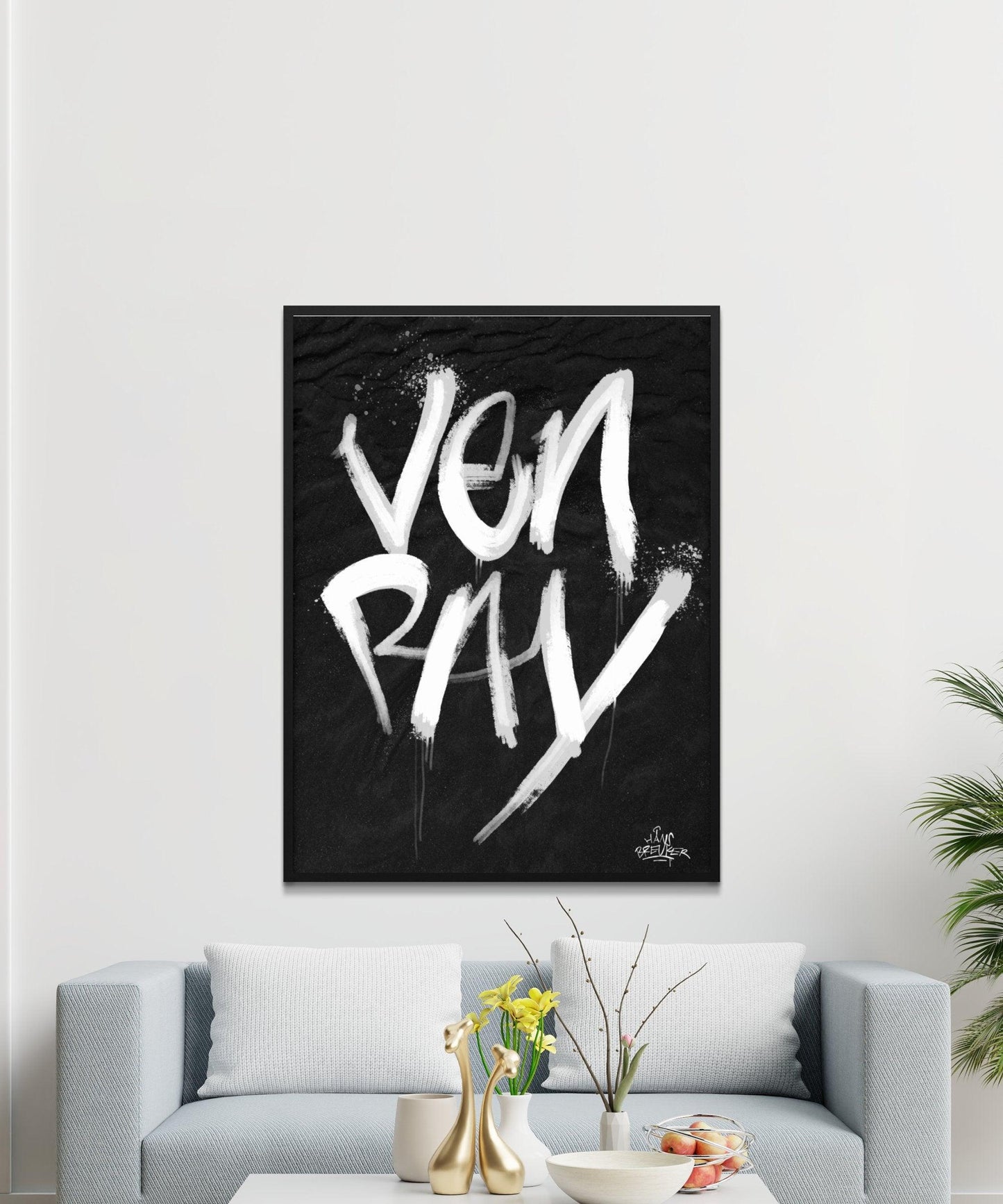 Kalligrafie Poster Venray - Hans Breuker