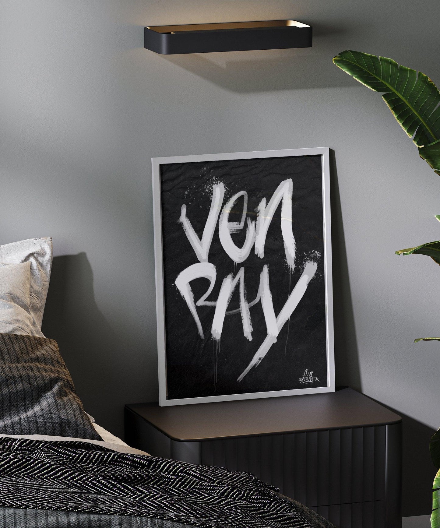 Kalligrafie Poster Venray - Hans Breuker