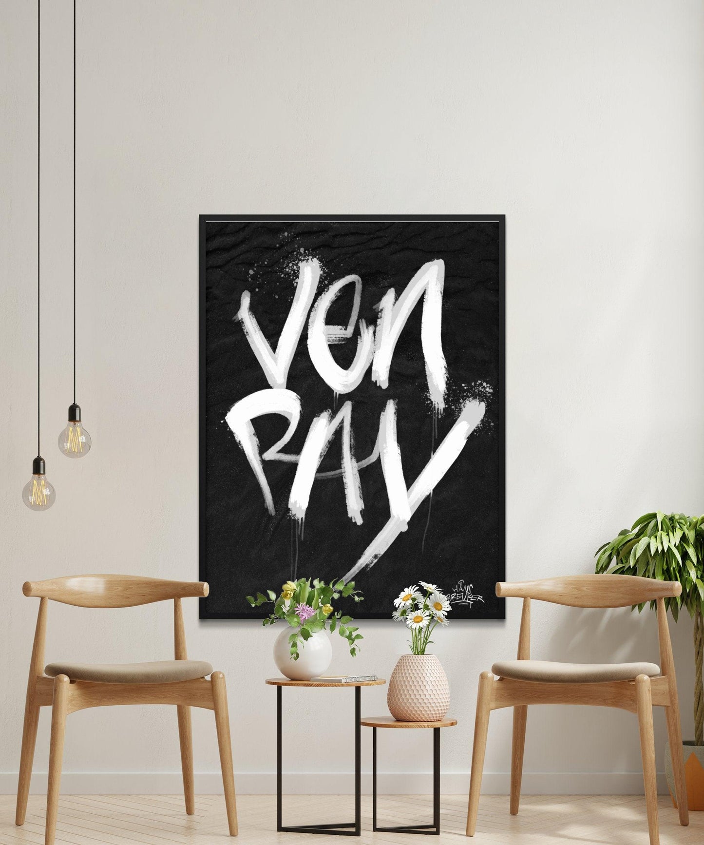 Kalligrafie Poster Venray - Hans Breuker