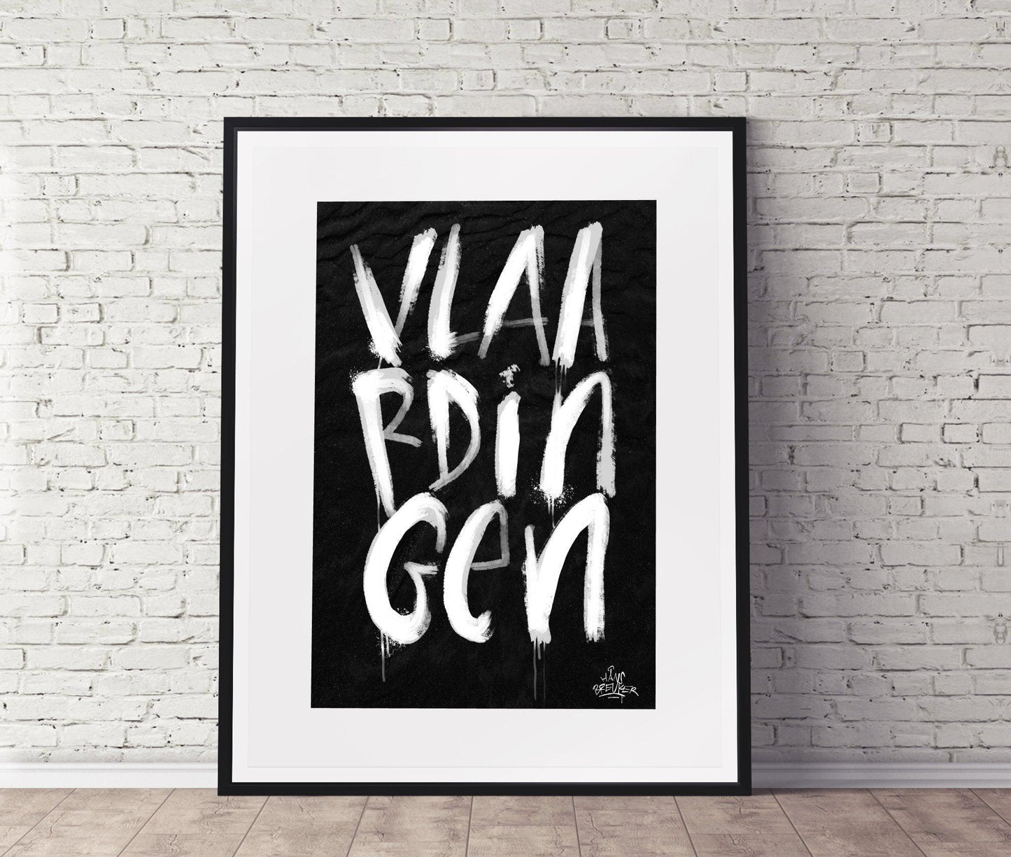 Kalligrafie Poster Vlaardingen - Hans Breuker