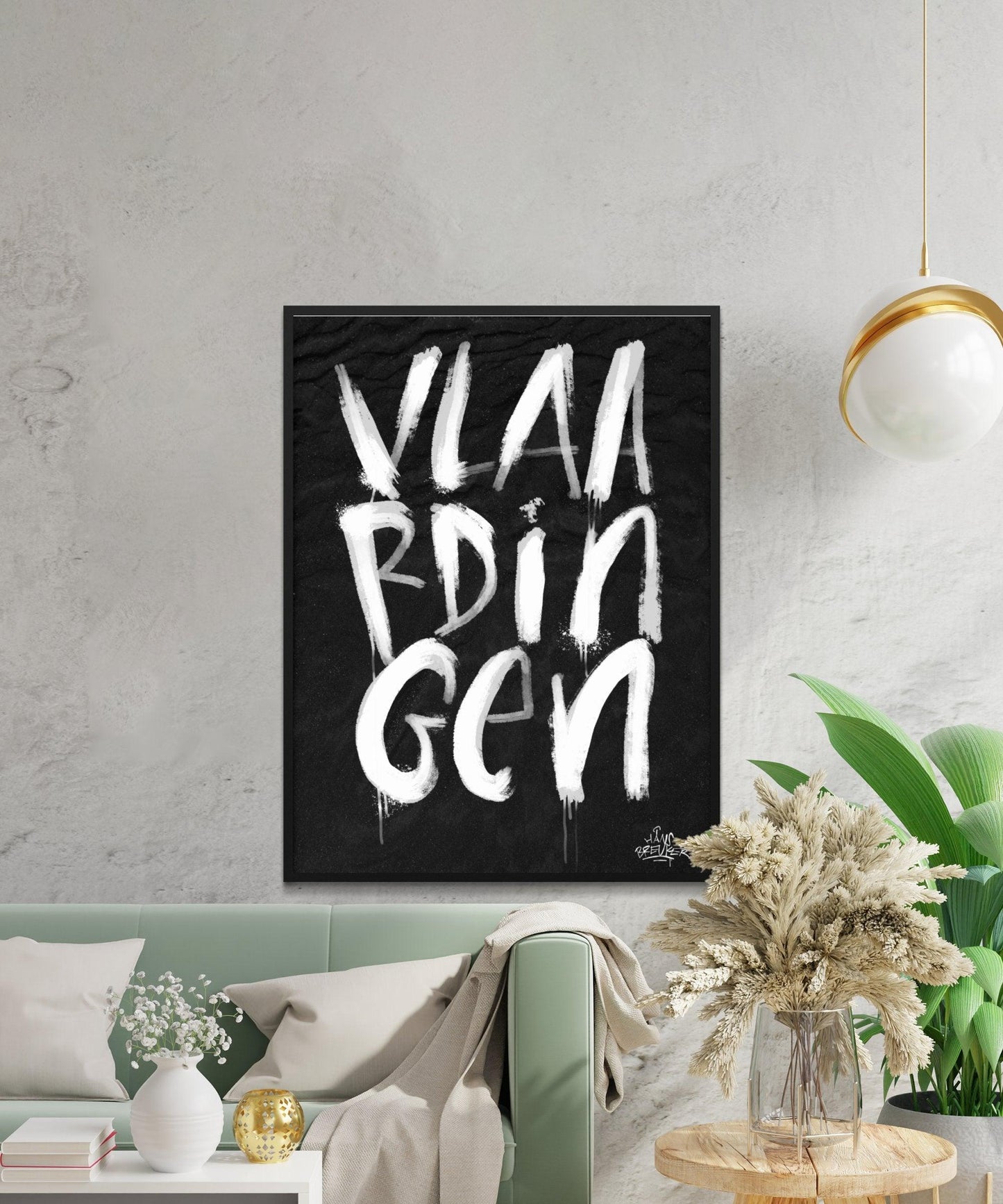 Kalligrafie Poster Vlaardingen - Hans Breuker