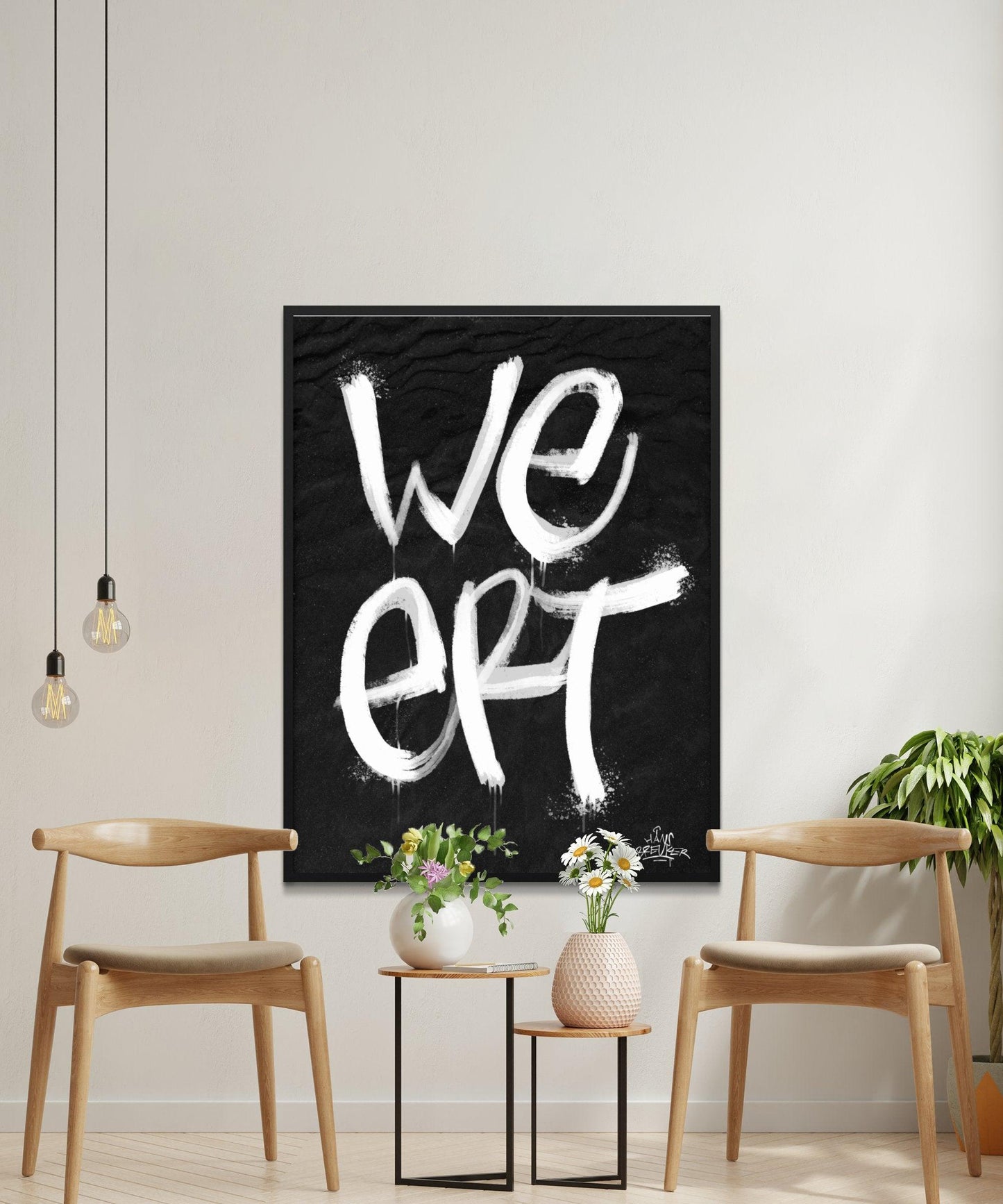 Kalligrafie Poster Weert - Hans Breuker