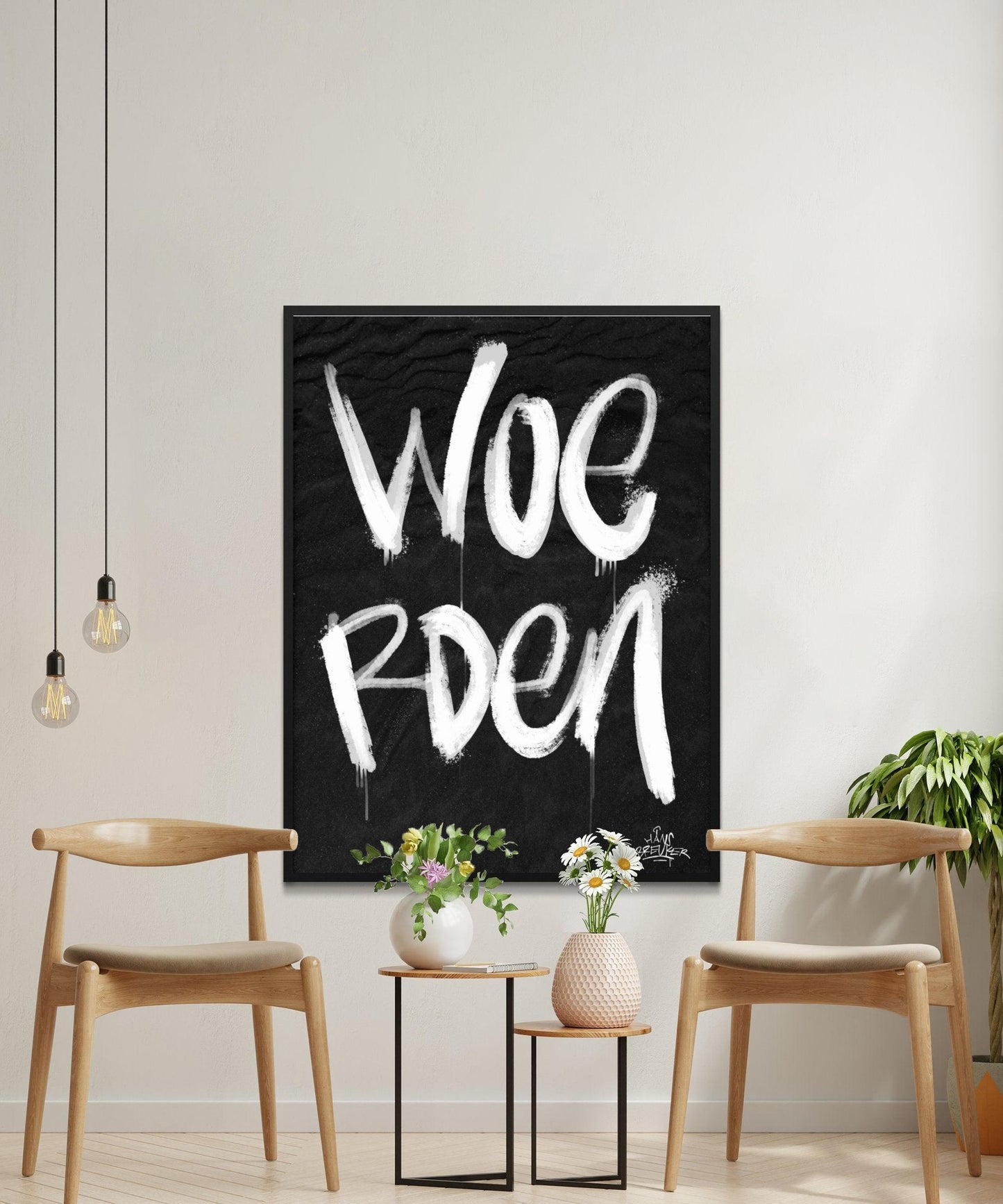 Kalligrafie Poster Woerden - Hans Breuker
