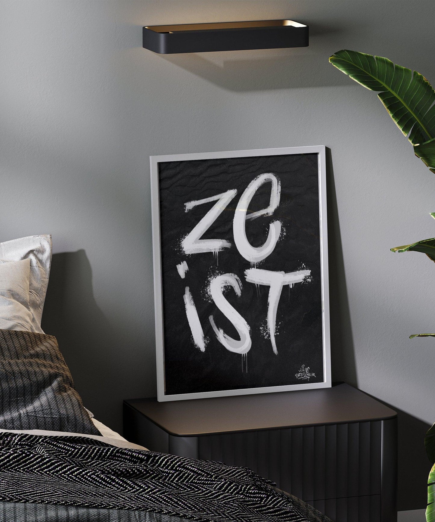 Kalligrafie Poster Zeist - Hans Breuker