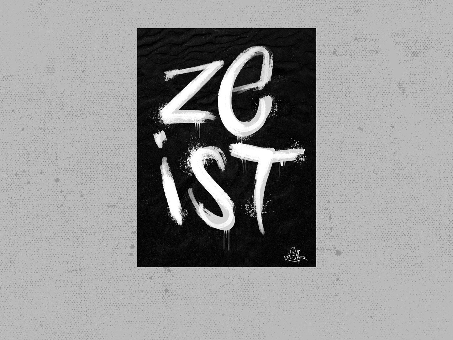 Kalligrafie Poster Zeist - Hans Breuker