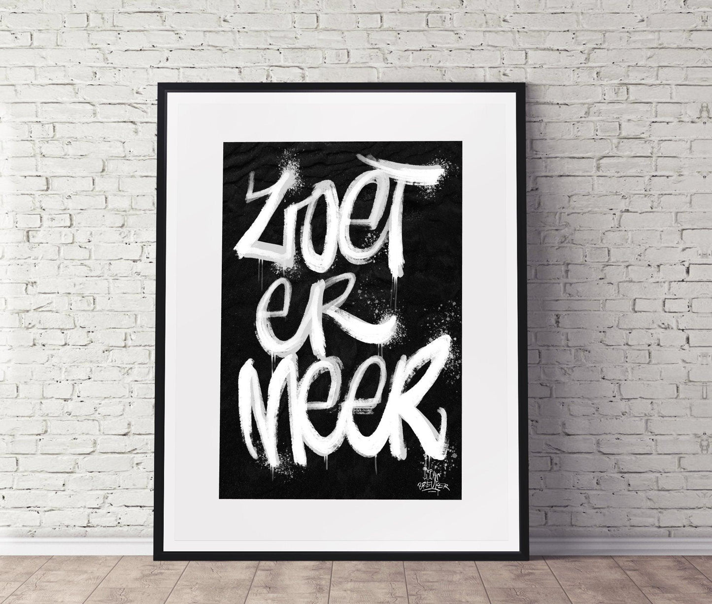 Kalligrafie Poster Zoetermeer - Hans Breuker