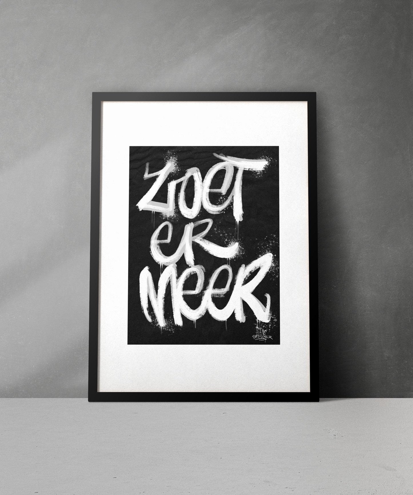 Kalligrafie Poster Zoetermeer - Hans Breuker