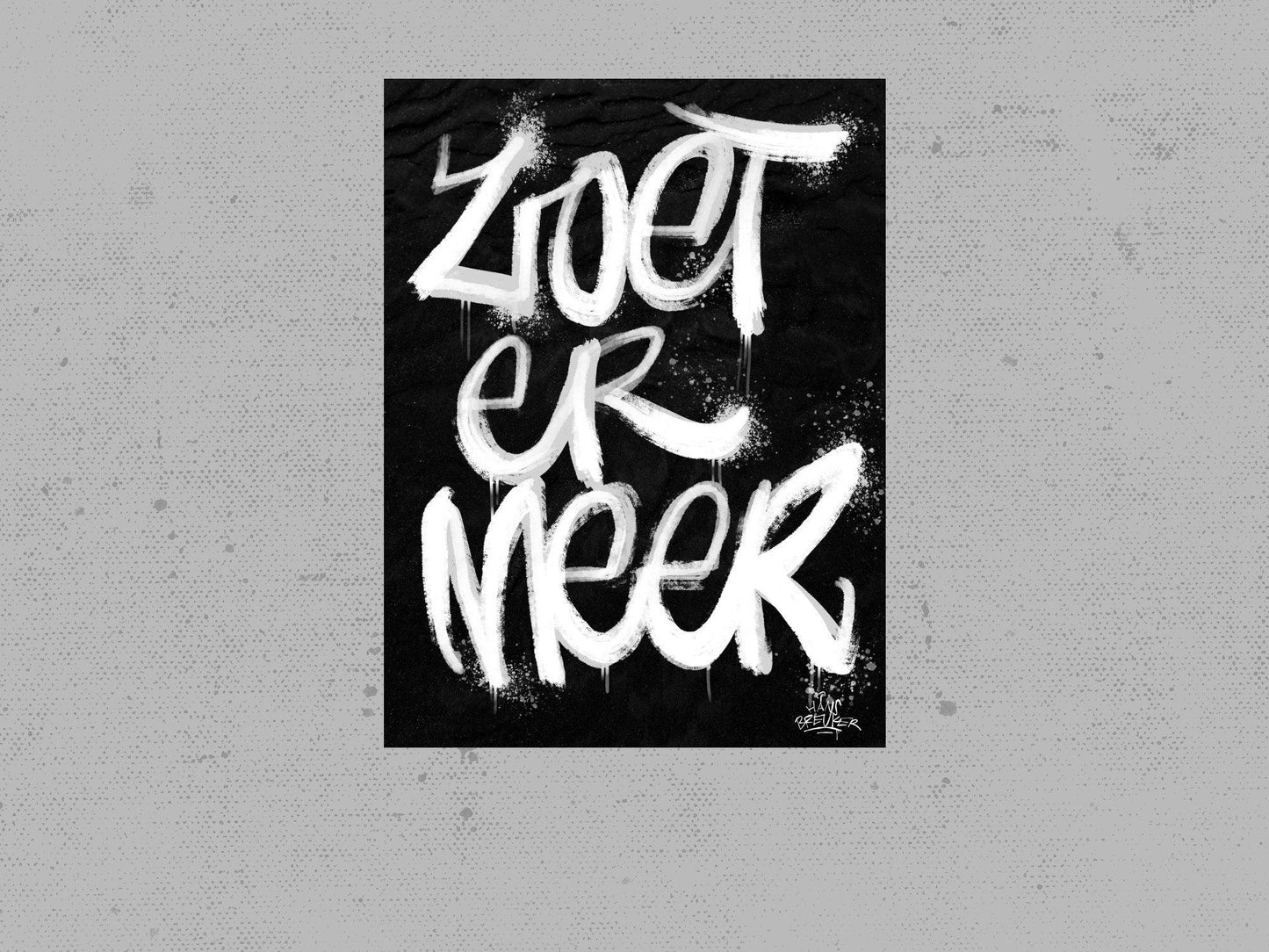 Kalligrafie Poster Zoetermeer - Hans Breuker