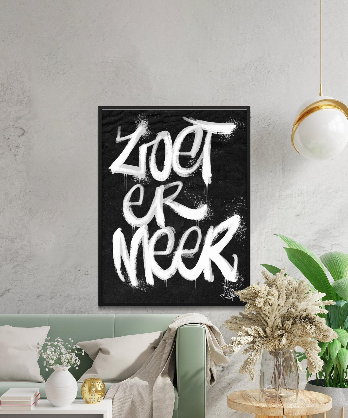 Kalligrafie Poster Zoetermeer - Hans Breuker
