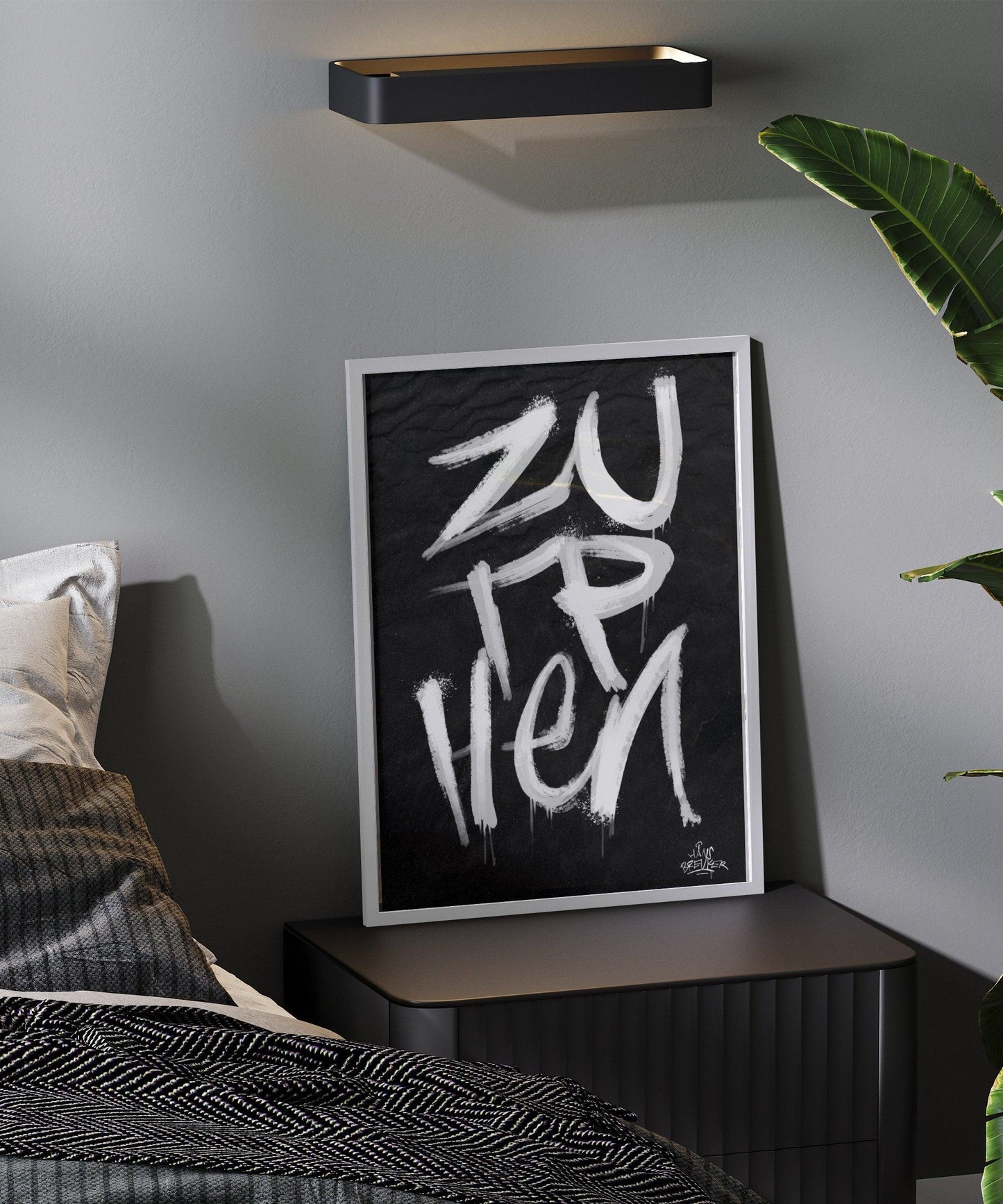 Kalligrafie Poster Zutphen - Hans Breuker