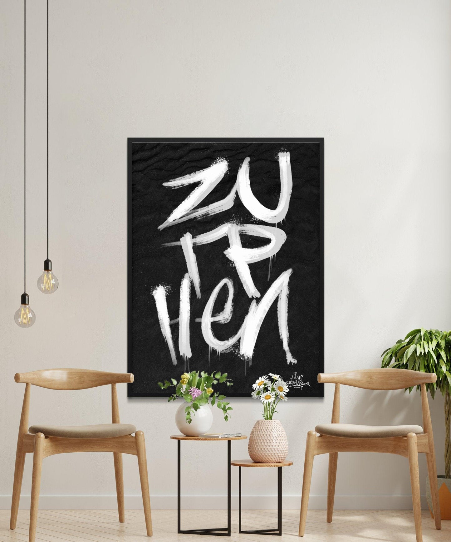 Kalligrafie Poster Zutphen - Hans Breuker