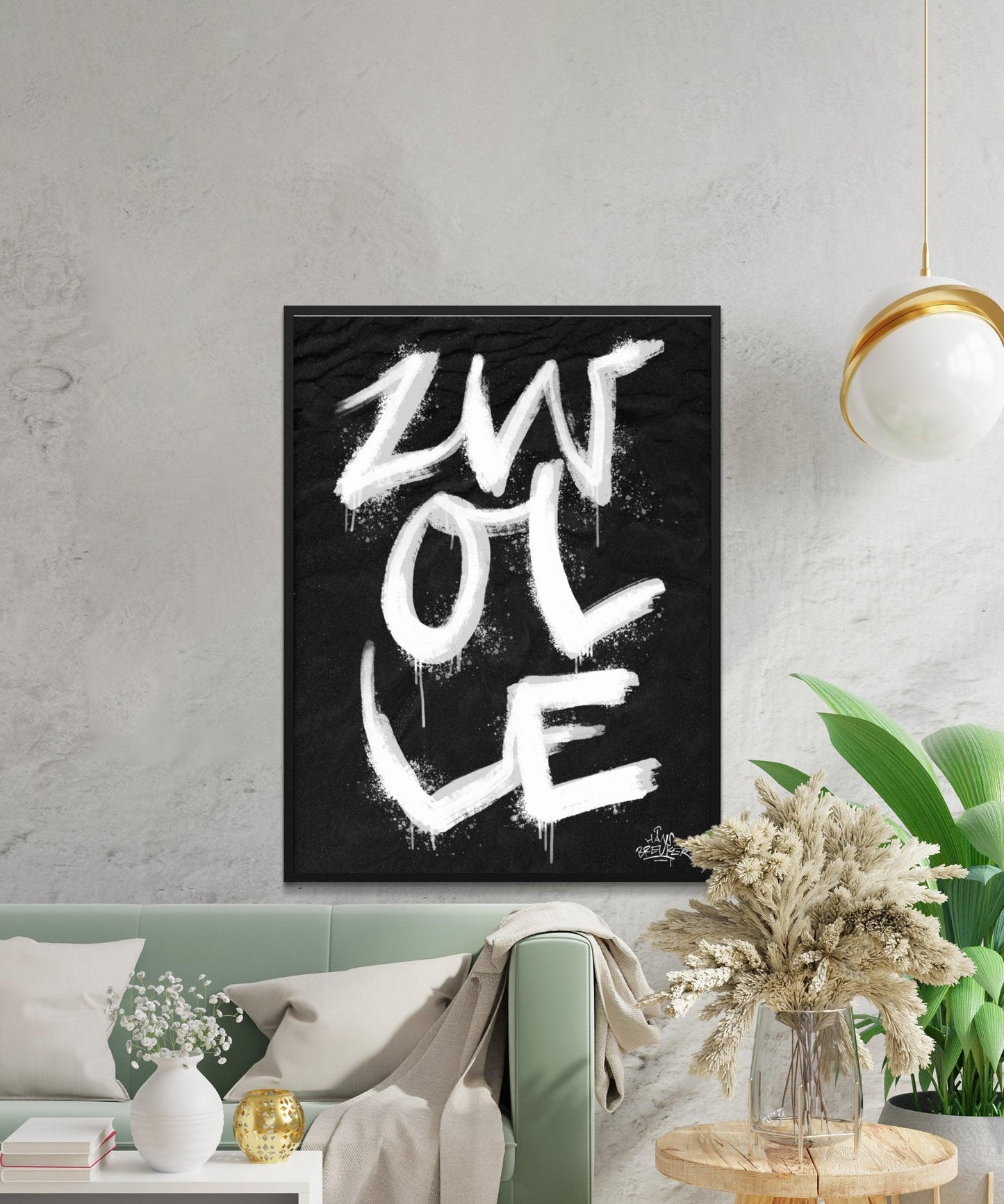 Kalligrafie Poster Zwolle - Hans Breuker