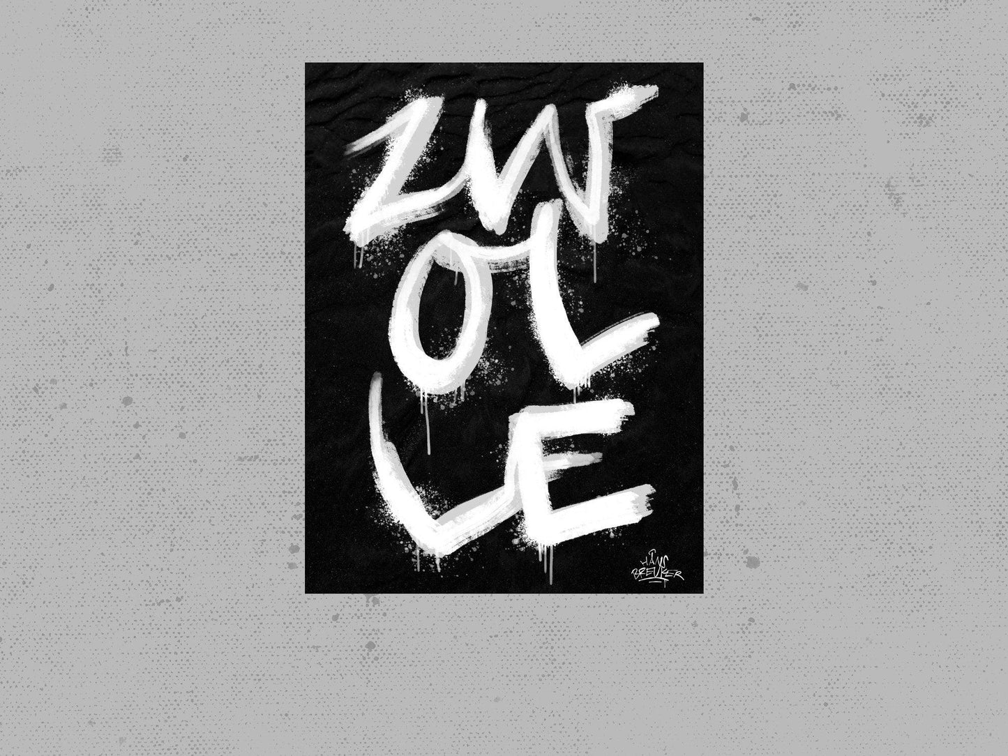 Kalligrafie Poster Zwolle - Hans Breuker