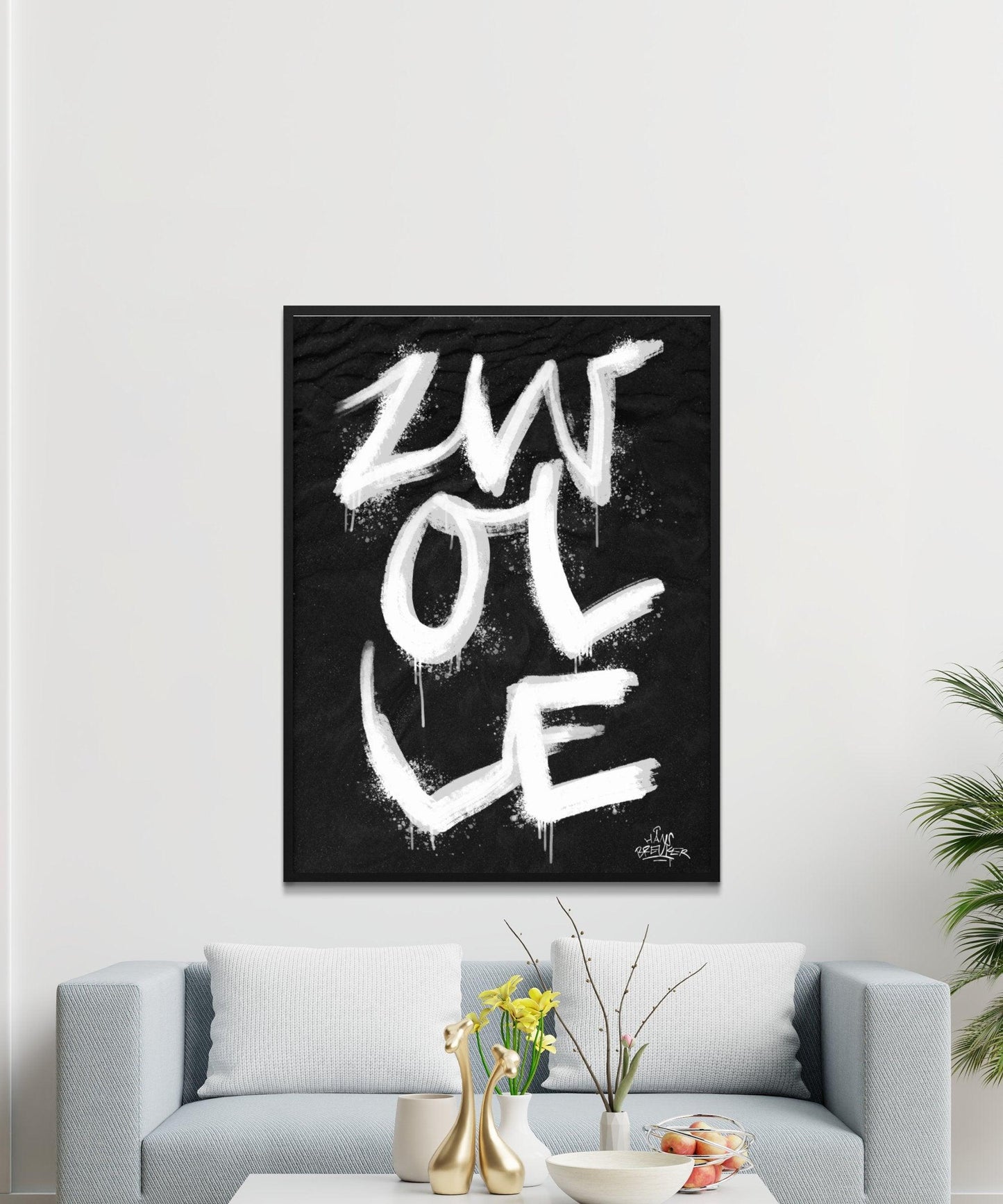 Kalligrafie Poster Zwolle - Hans Breuker