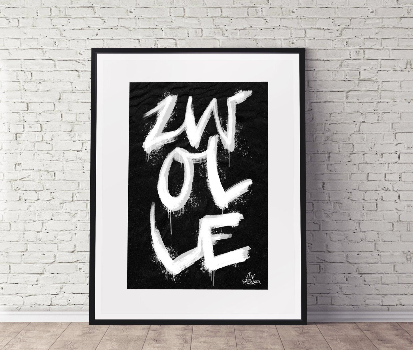 Kalligrafie Poster Zwolle - Hans Breuker