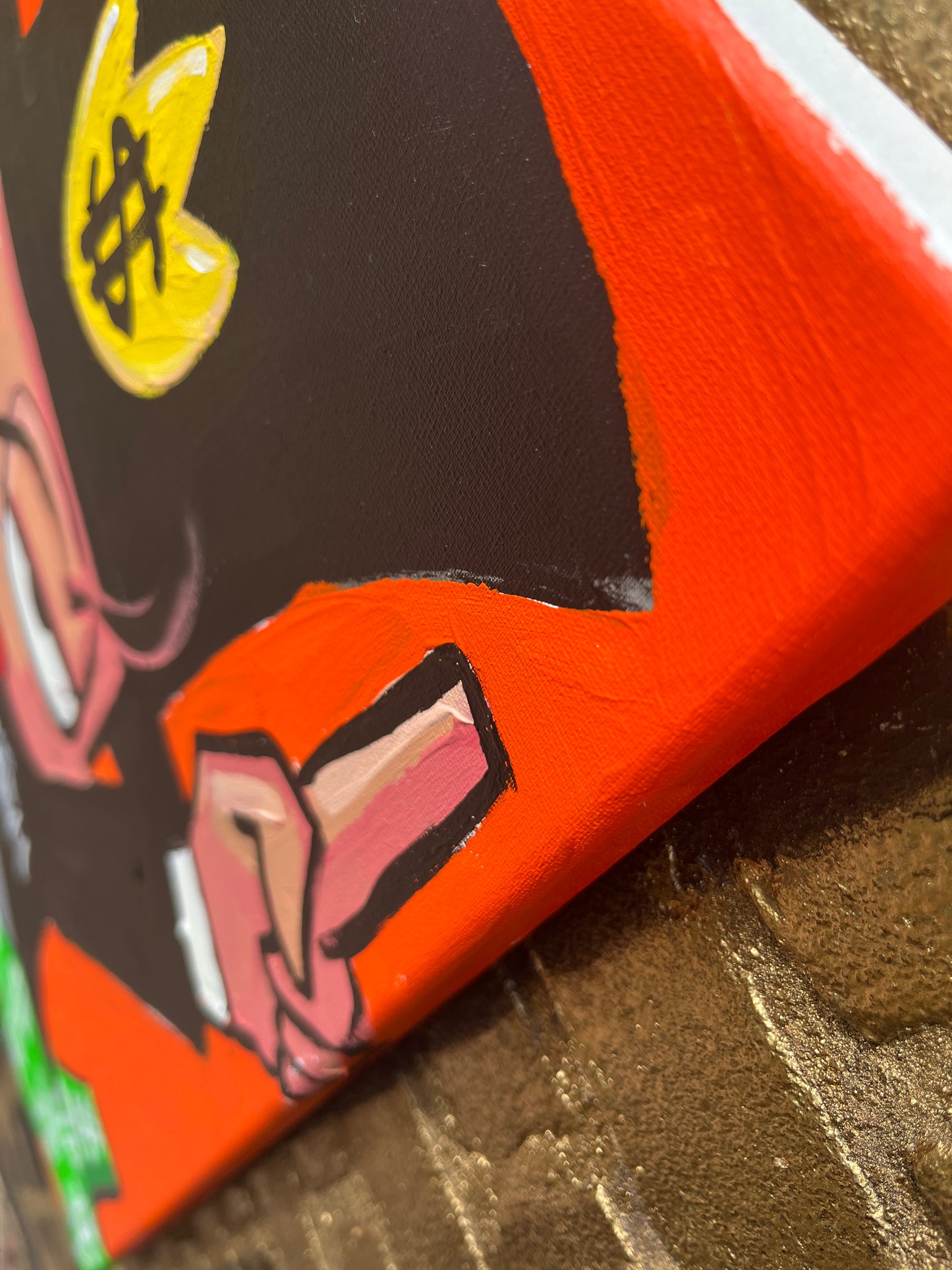 Mr. Ca$h dollar dog Keith Haring: 60 x 80 cm.